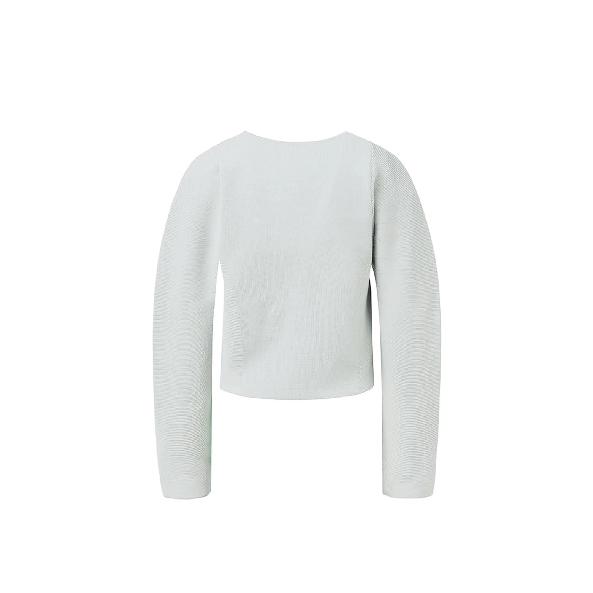 Amomento Womens Rounded Zip-Up Cardigan - Image 2