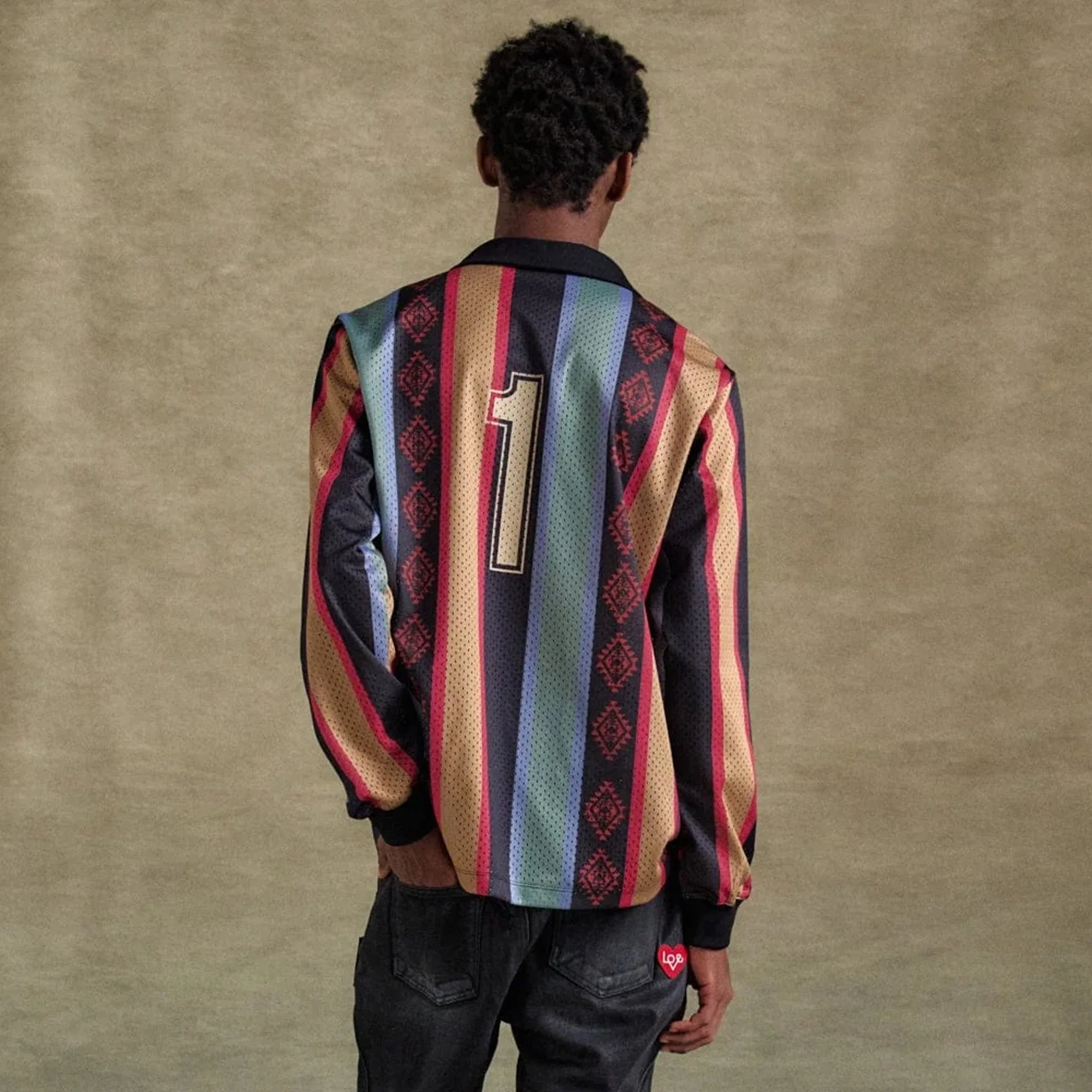 Andersson Bell Mens Navajo Stripe Jersey Top - Image 3