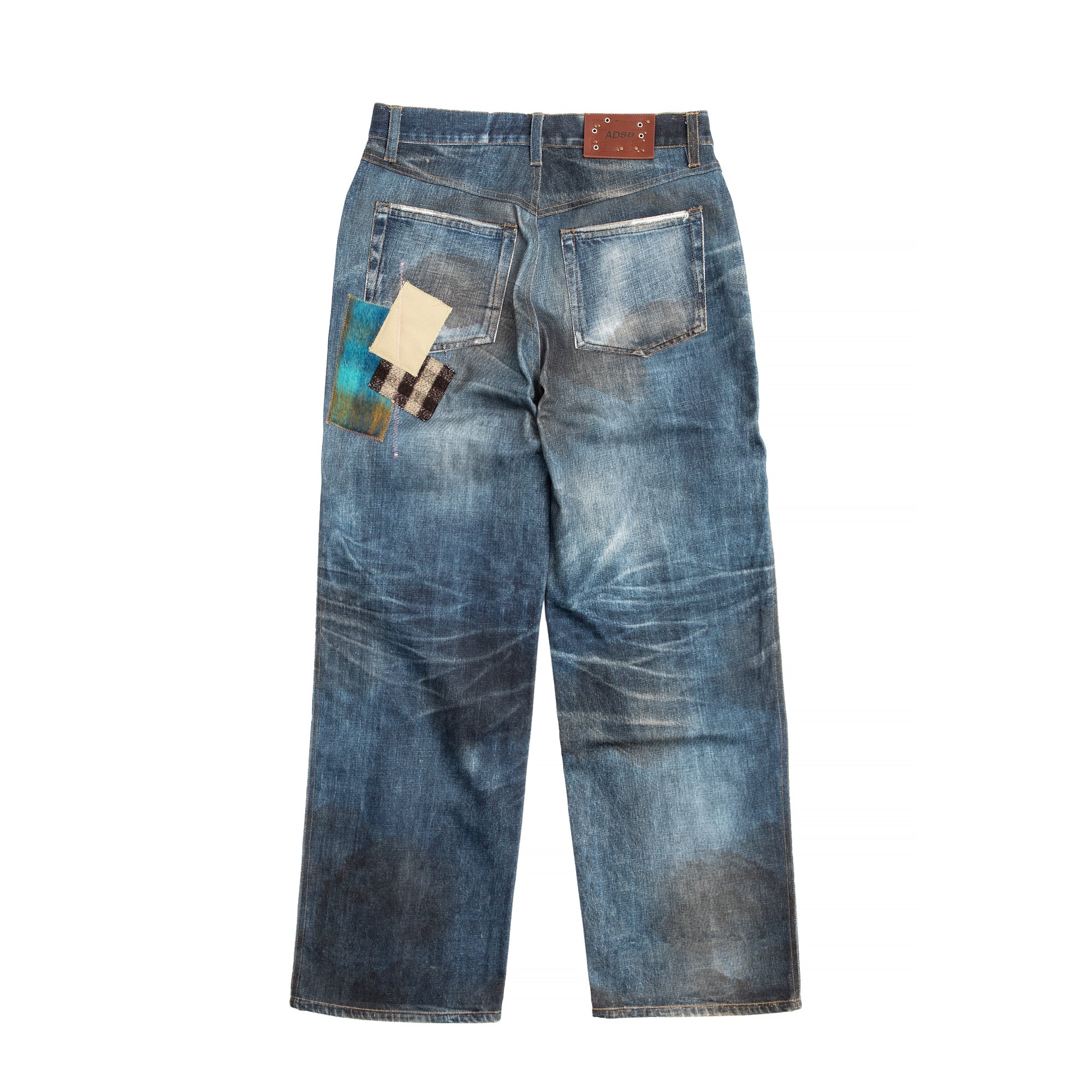 Andersson Bell Mens Patchwork Printed Denim Trompe L'oeil Jeans - Image 3