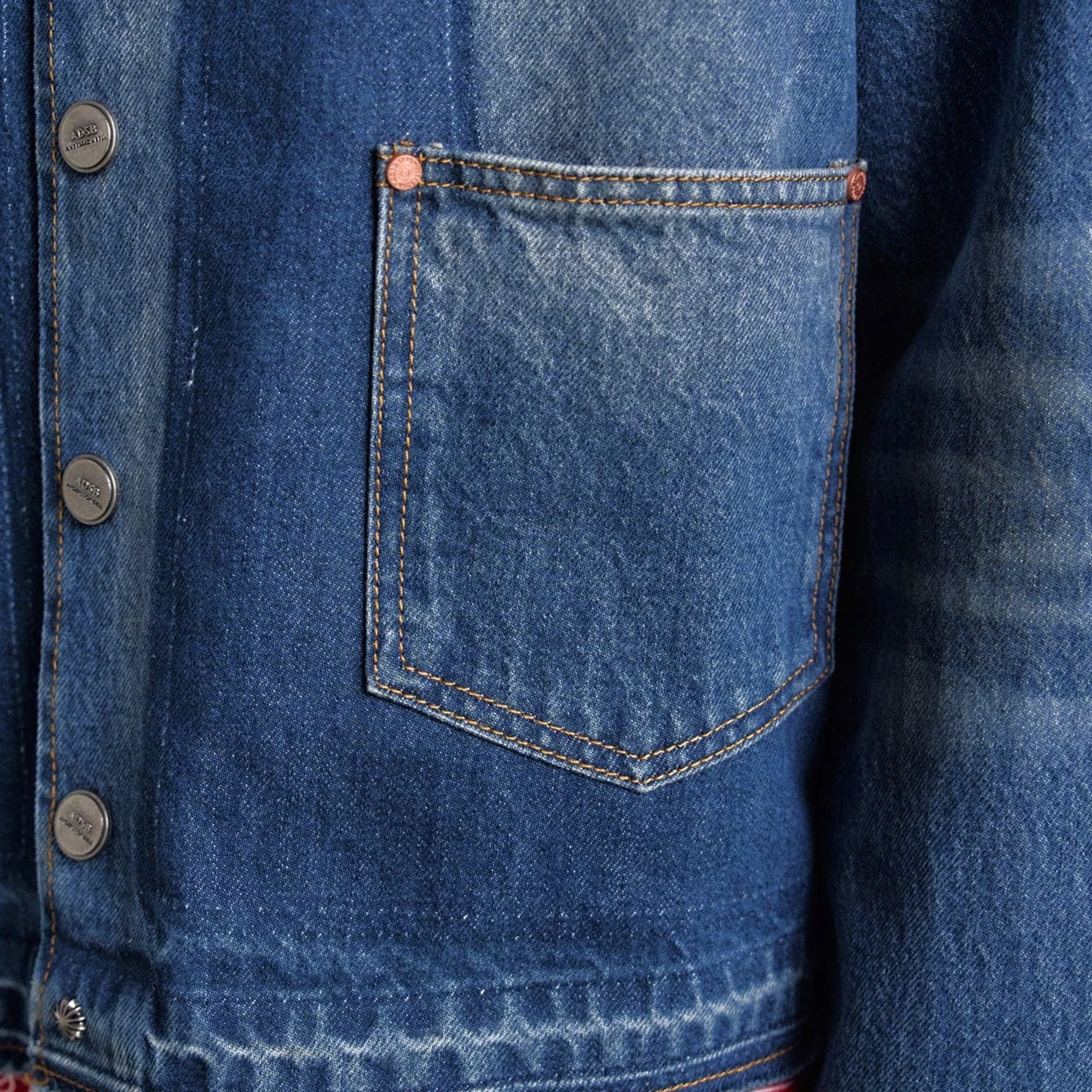 Andersson Bell Mens Rodeo Motorcycle Denim Jacket - Image 4