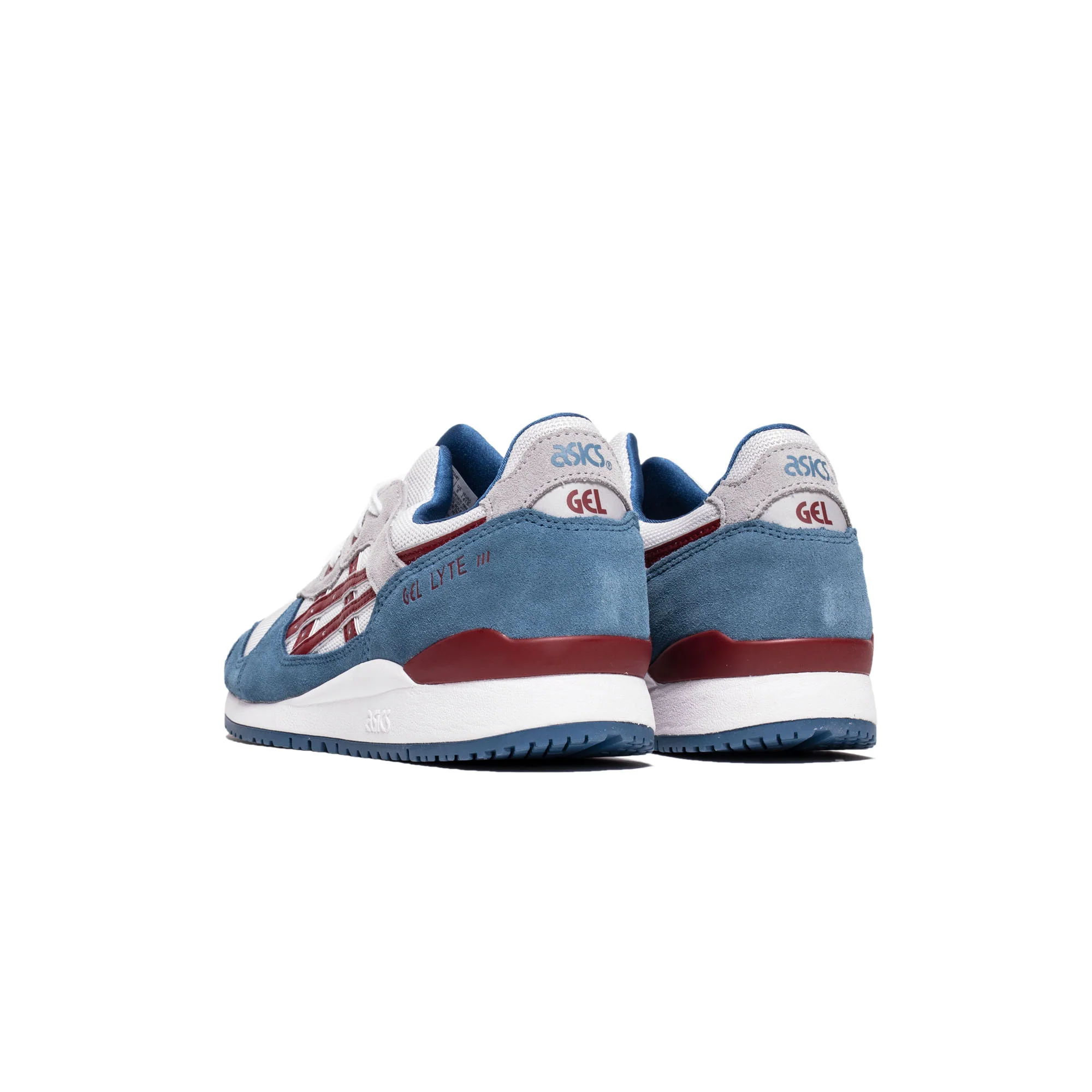 Asics Mens Gel-Lyte III OG Shoes 'Azure/Beet Juice' - Image 3