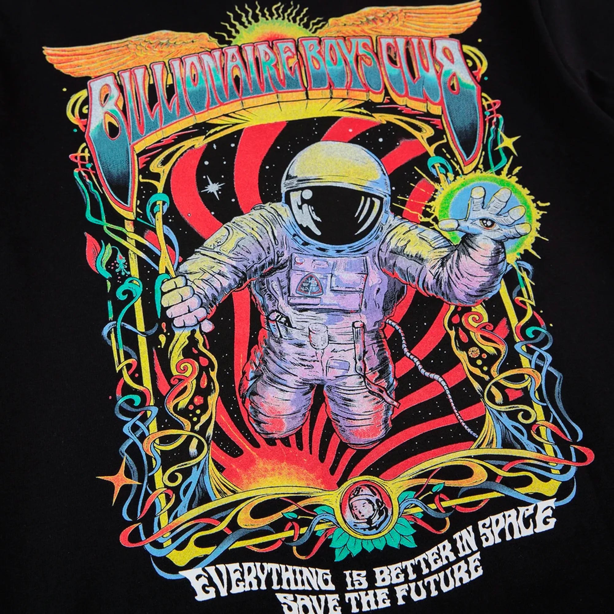 Billionaire Boys Club Mens Astro Trip SS Tee 'Black' - Image 4