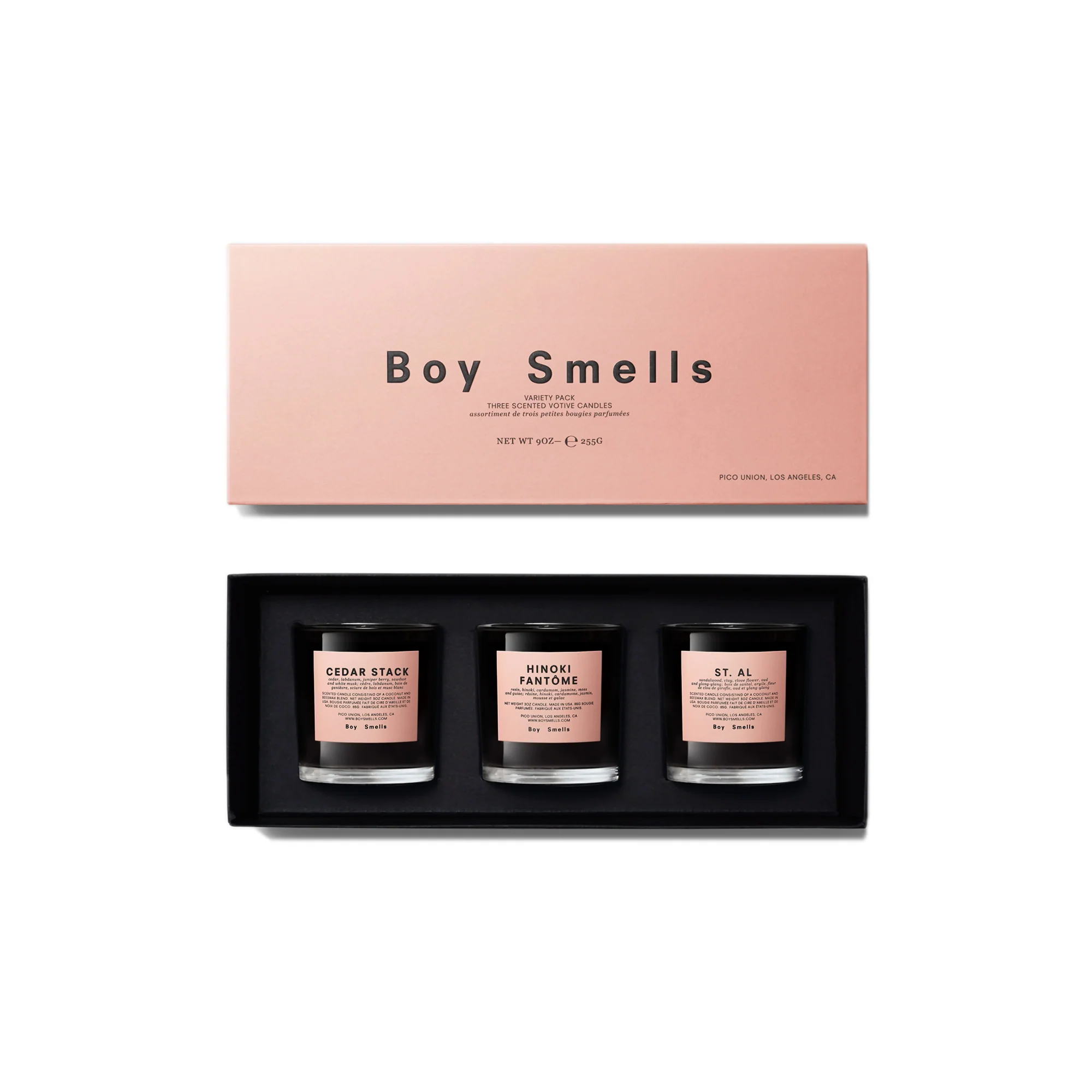 Boy Smells Hinoki Fantome, Cedar Stack, And St. Al Votive Set - Image 2