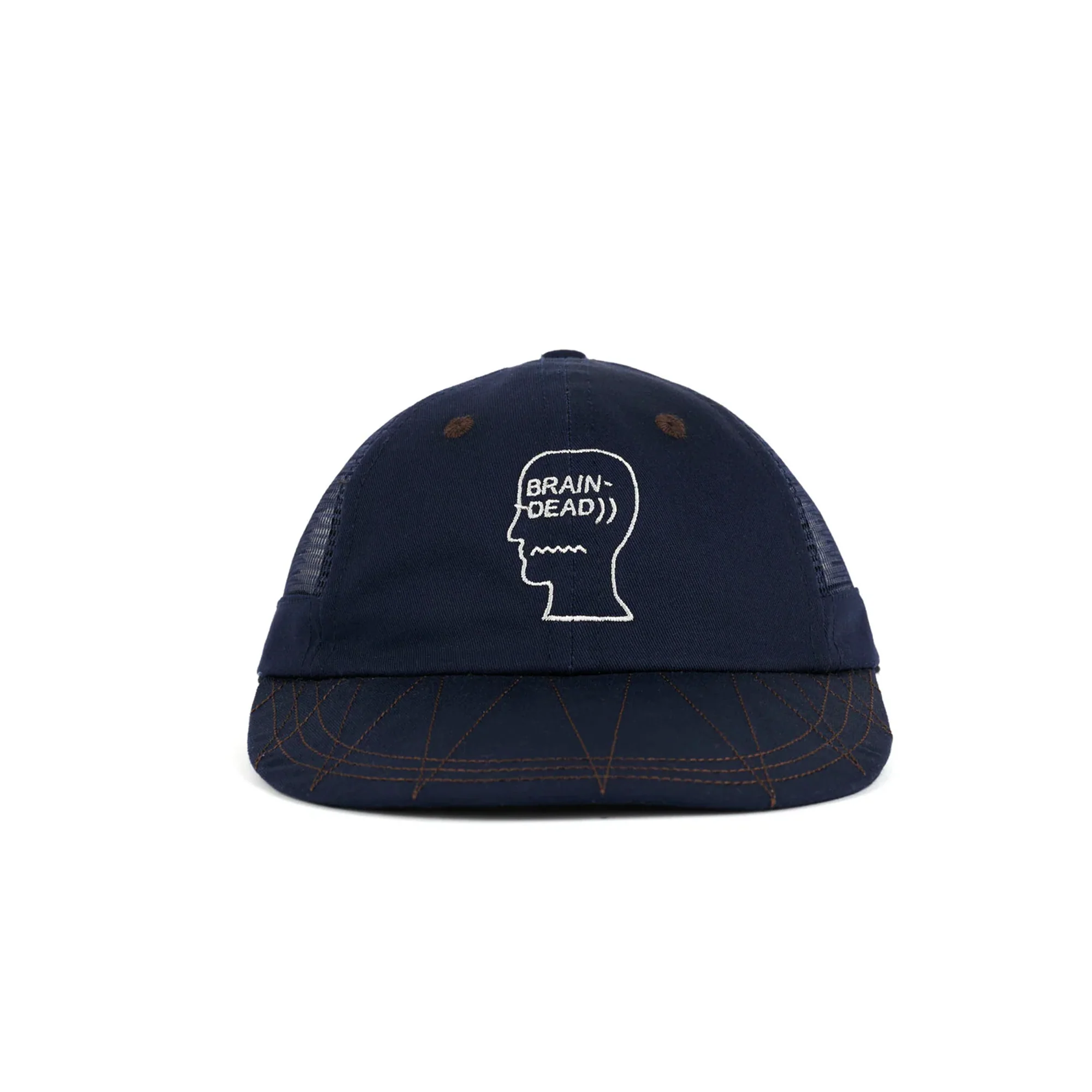 Brain Dead Logohead Long Brim Mesh Panel Hat
