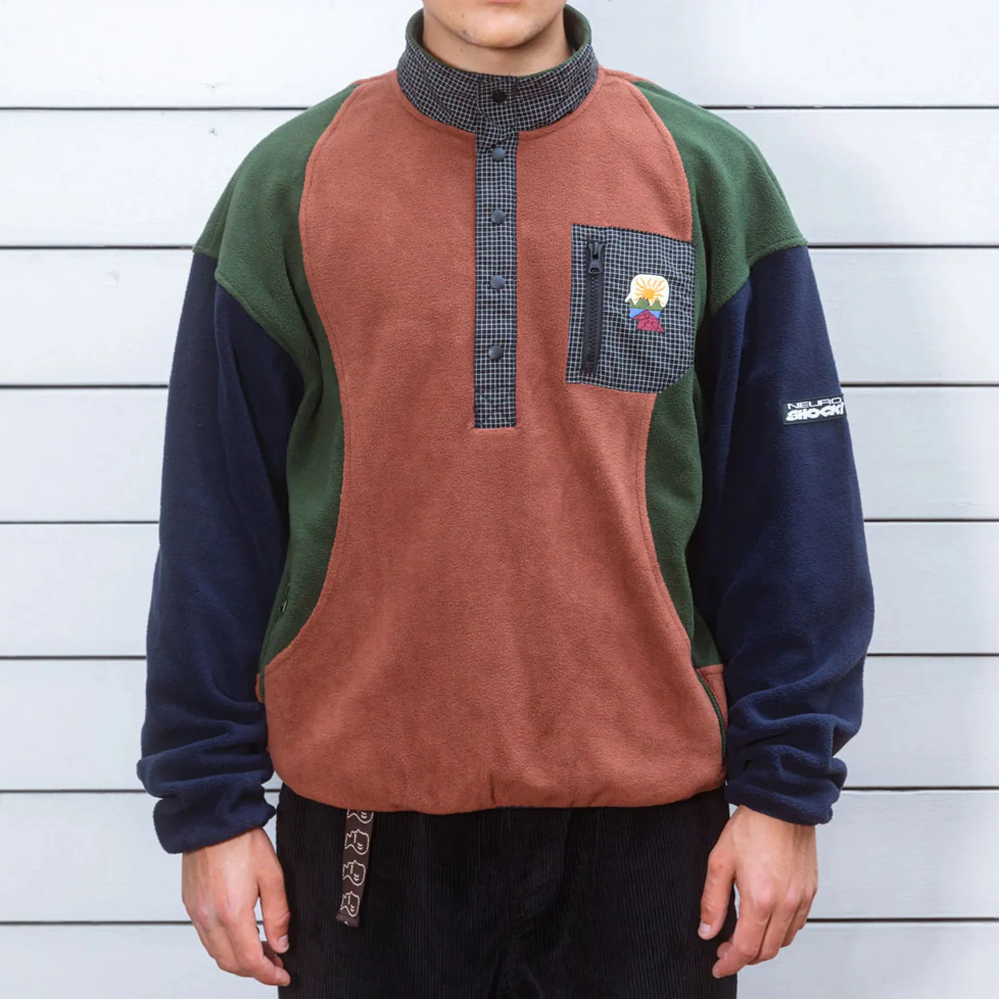 Brain Dead Mens Equipment Ripstop Pullover Fleece Jacket - Image 4