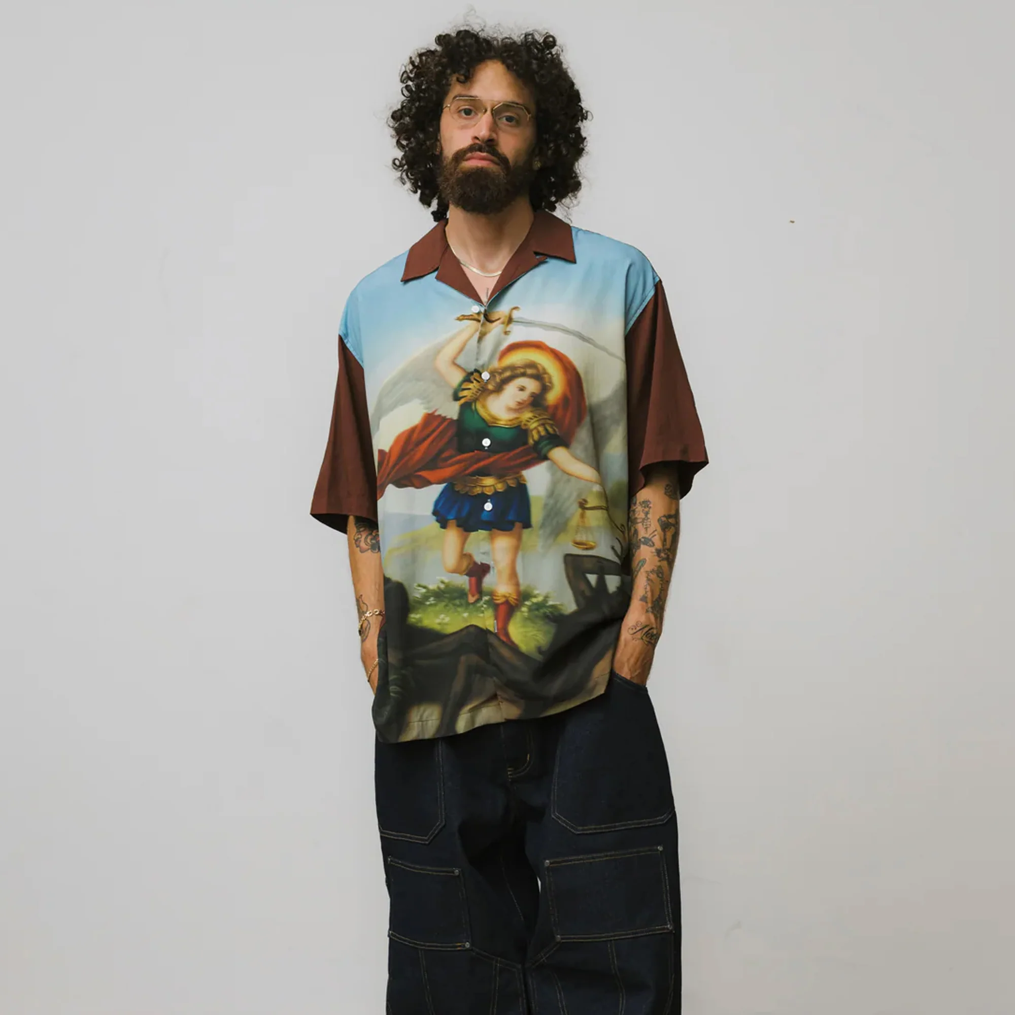 Brigade Mens ST.Michael Rayon Shirt - Image 2