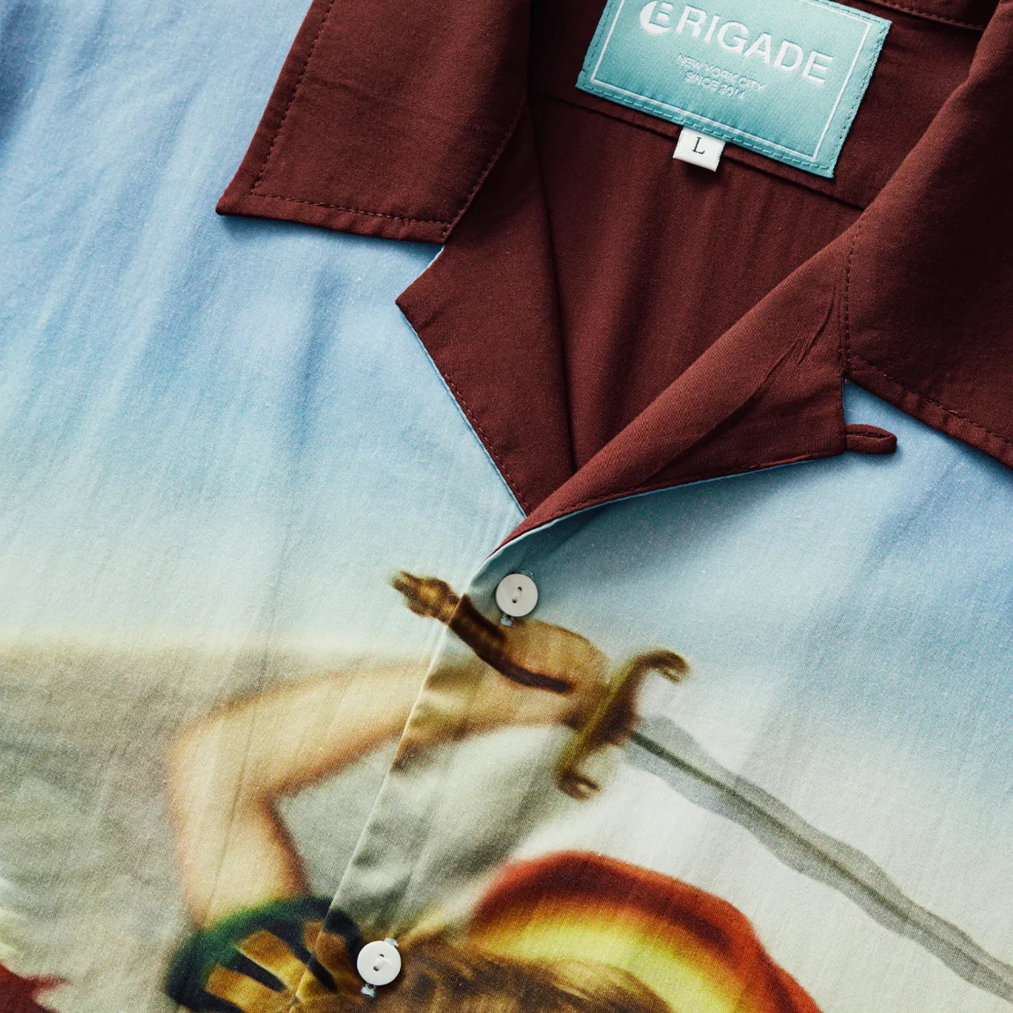Brigade Mens ST.Michael Rayon Shirt - Image 4