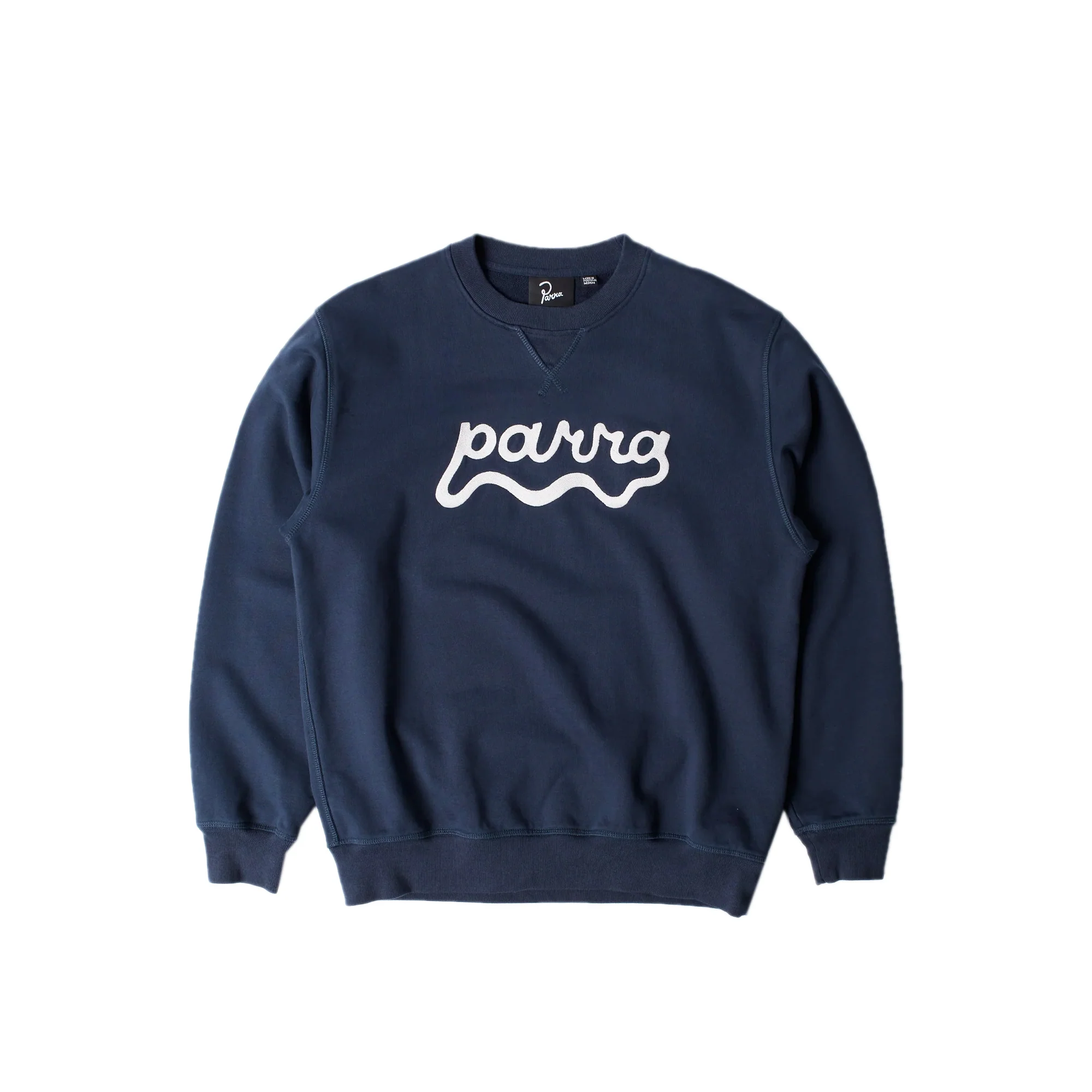 By Parra Mens Water Wave Logo Crew Neck Sweatshirt
