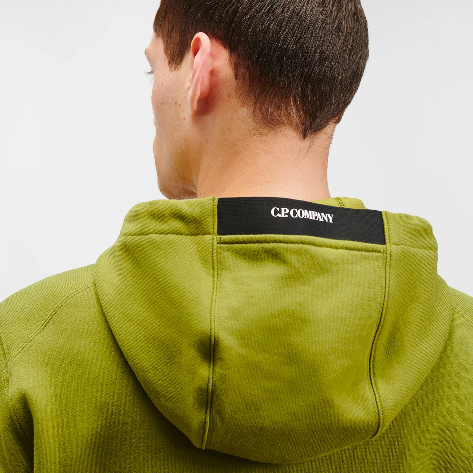C.P. Company Mens Diagonal Raised Fleece Hoodie - Image 4