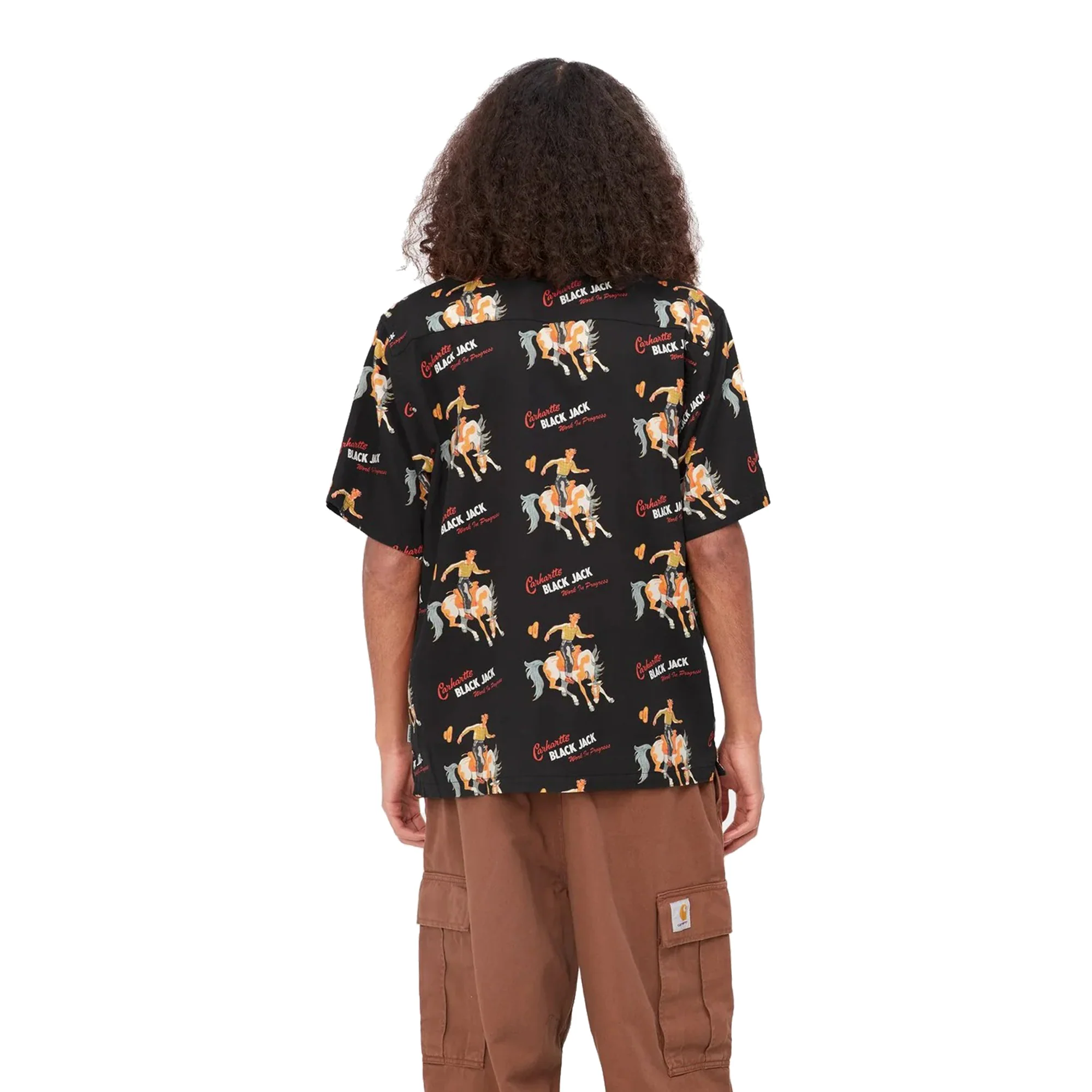 Carhartt WIP Mens Black Jack SS Shirt - Image 3