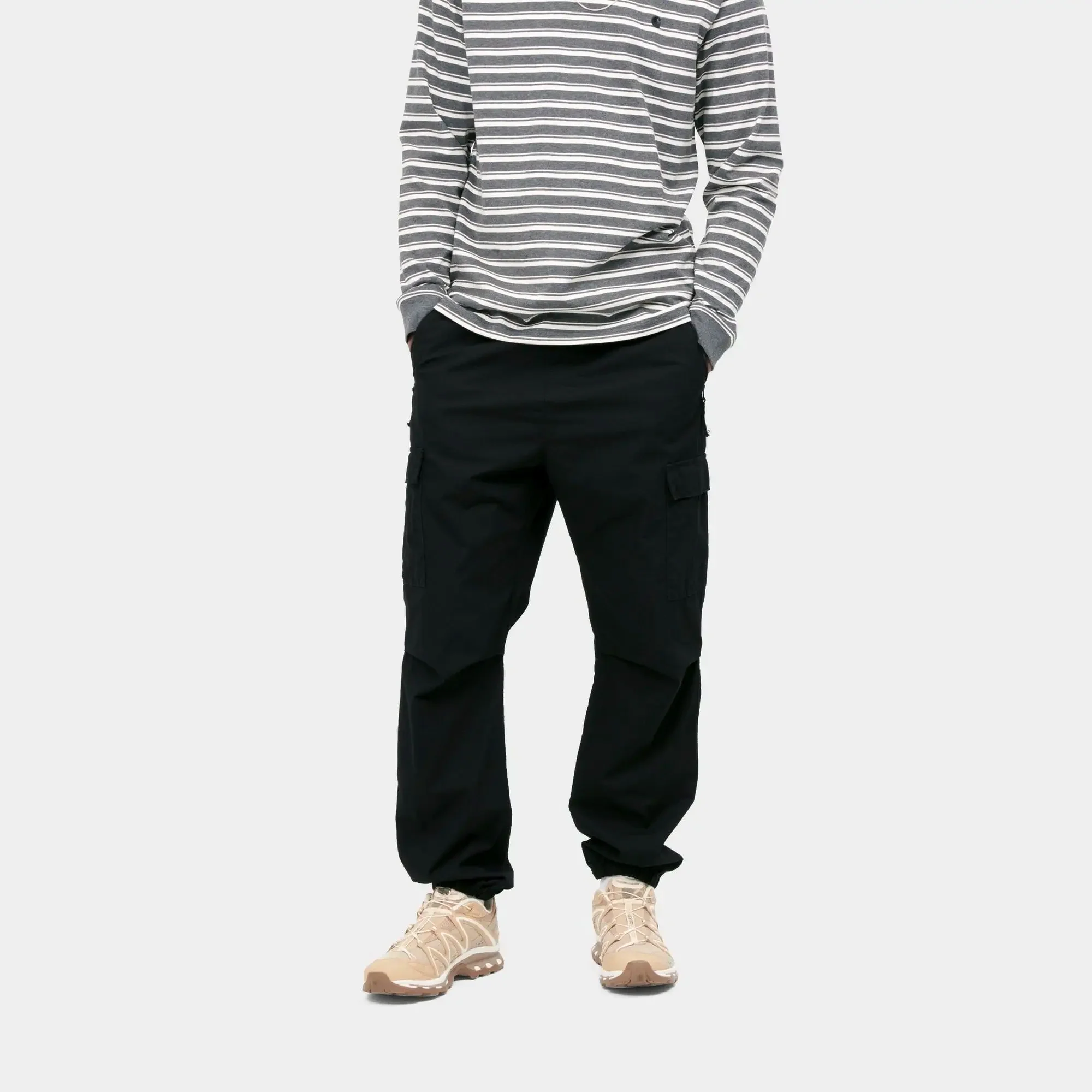 Carhartt WIP Mens Cargo Jogger Pants Black - Image 3
