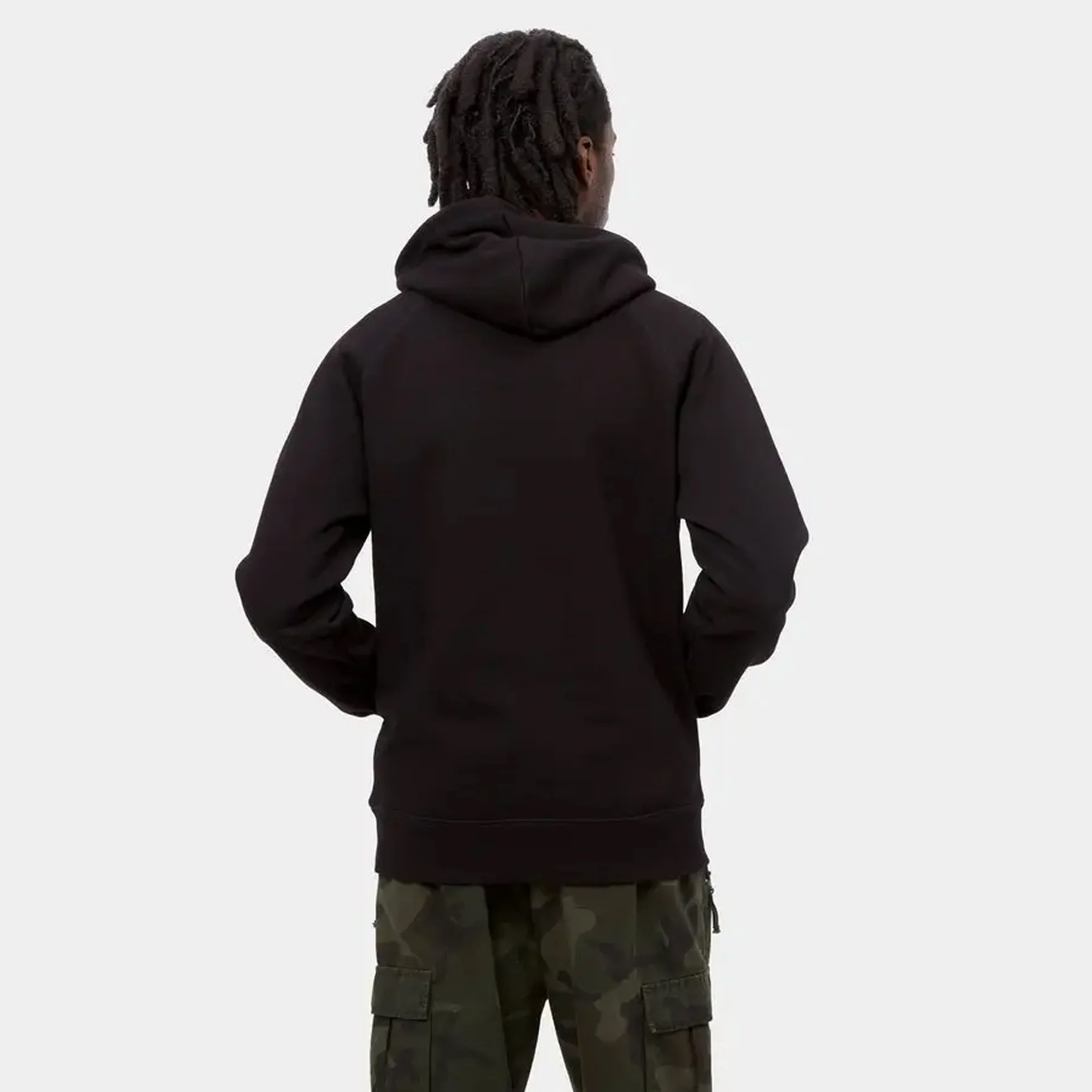 Carhartt WIP Mens Chase Hoodie Black - Image 4
