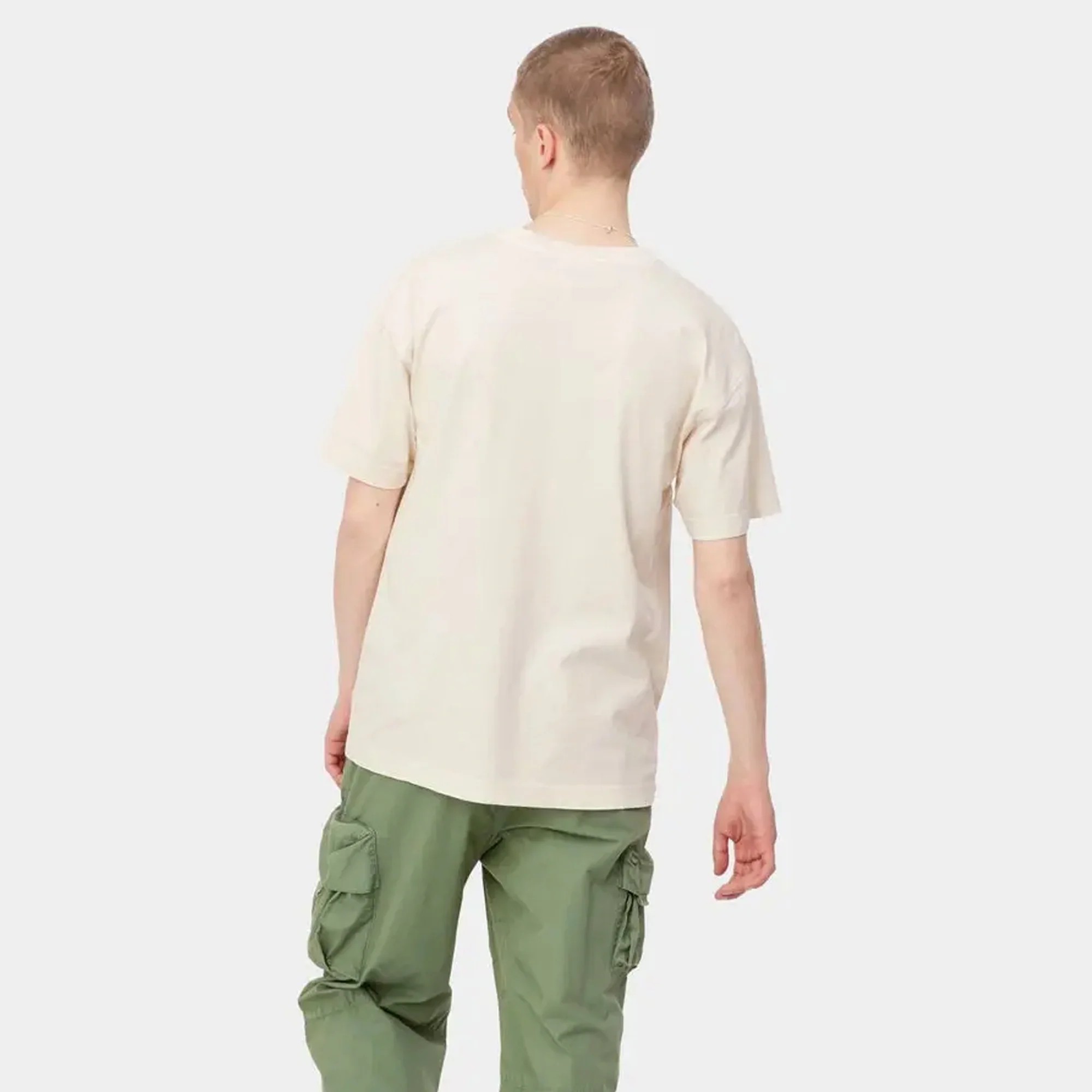 Carhartt WIP Mens Nelson SS Tee Natural - Image 4