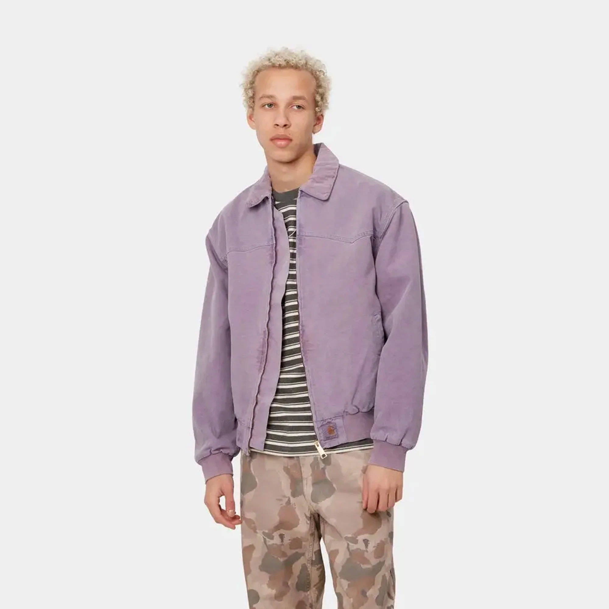 Carhartt WIP Mens OG Santa Fe Jacket Razzmic - Image 3