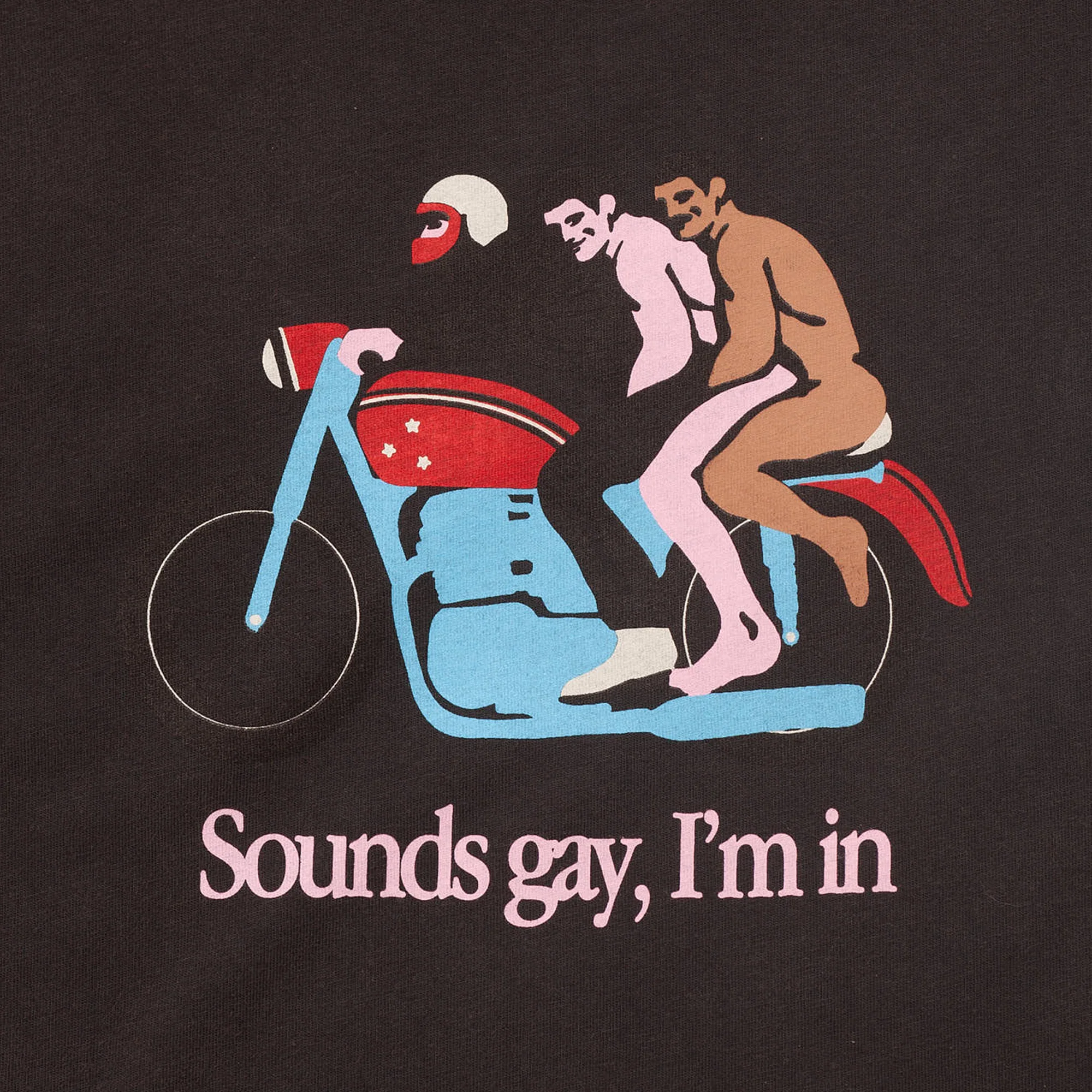 Carne Bollente Mens Sounds Gay, We're In Tee - Image 4