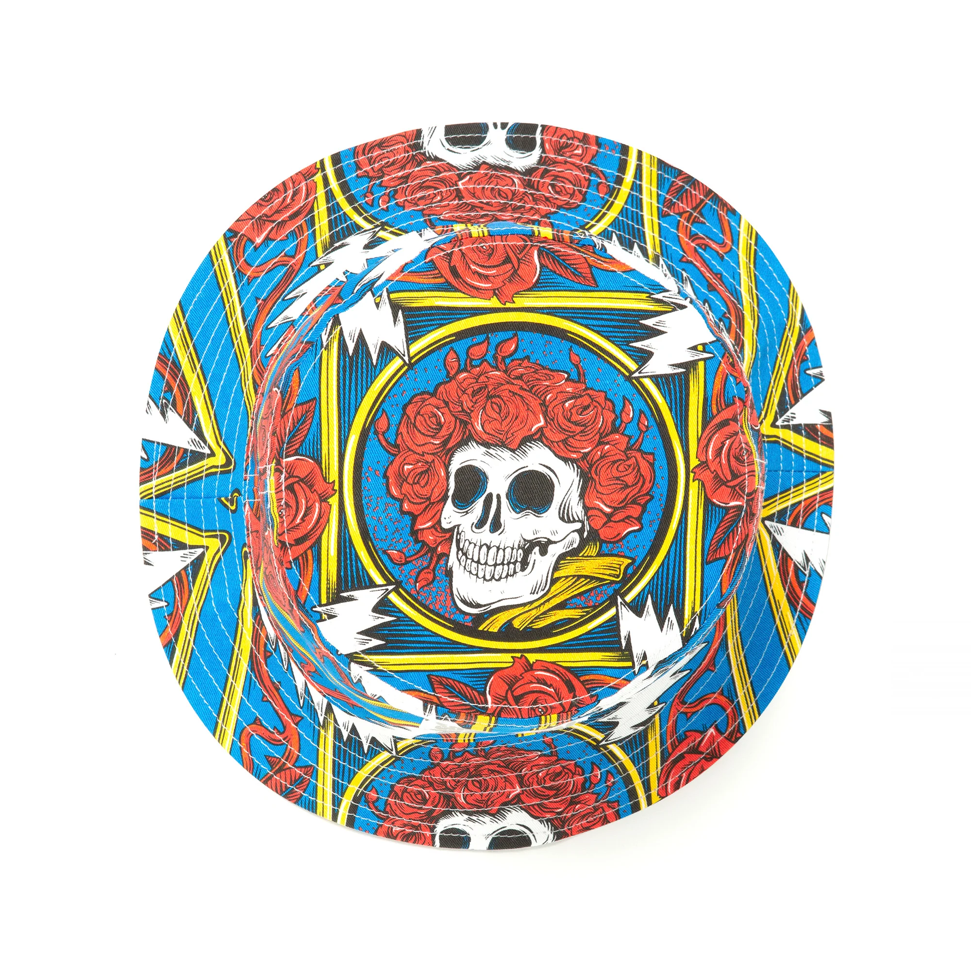 Chinatown Market Mens 'Multi' Border Bandana Bucket Hat - Image 2