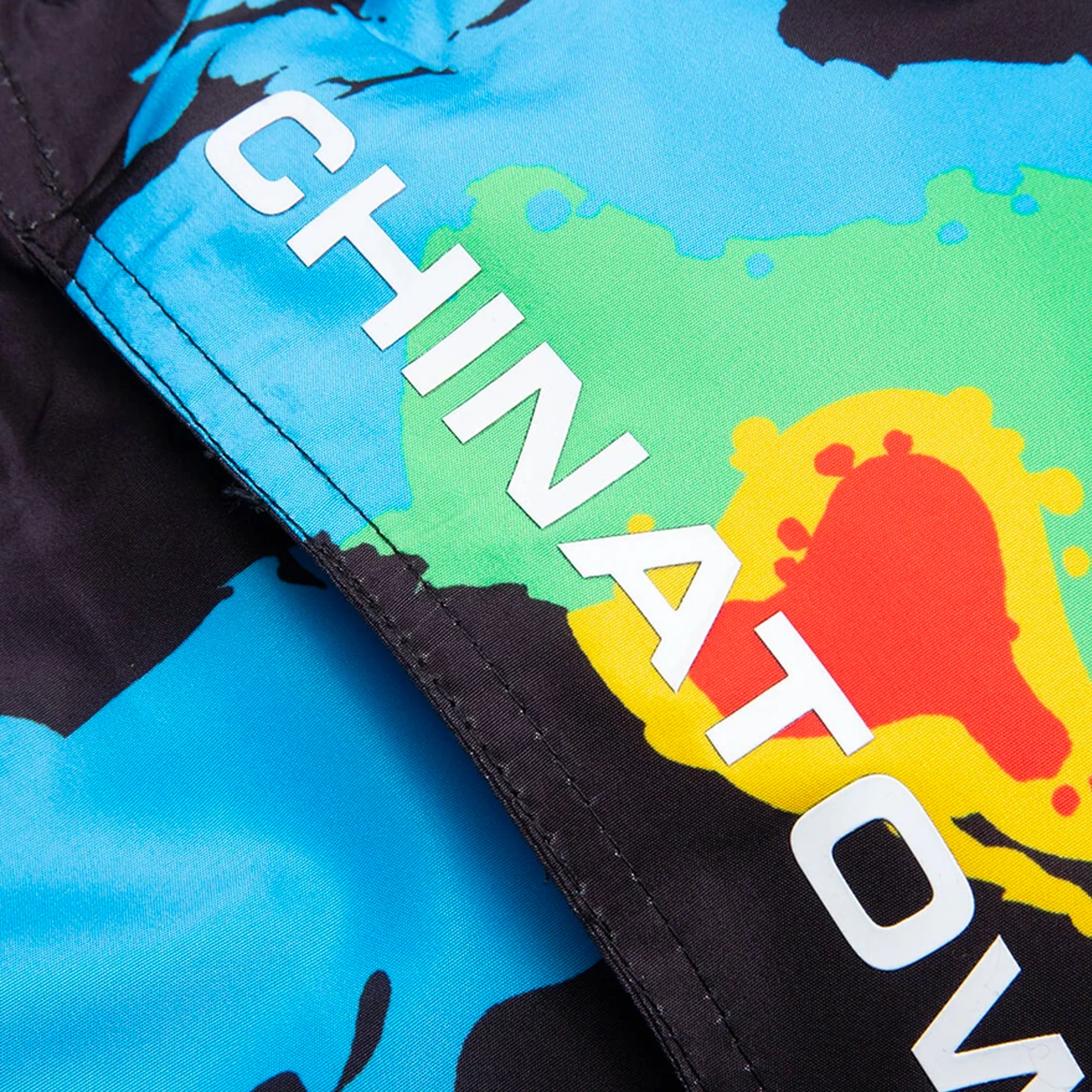 Chinatown Market Mens Global Citizen Nylon Shorts 'Black' - Image 3