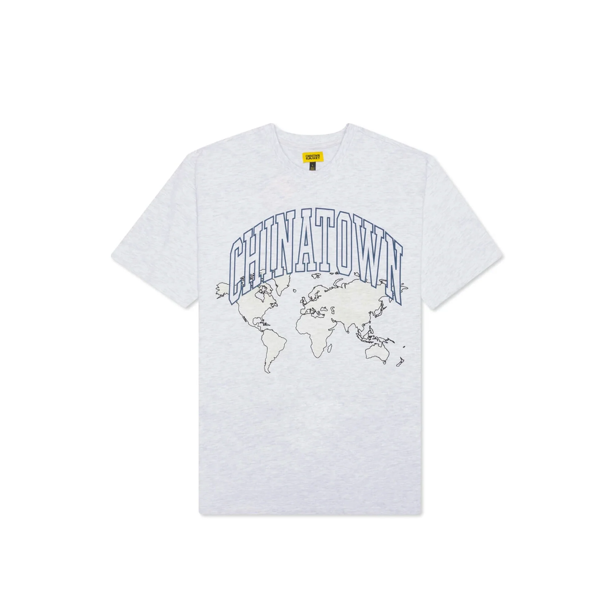 Chinatown Market Mens Globe UV arc Tee 'Ash Gray'