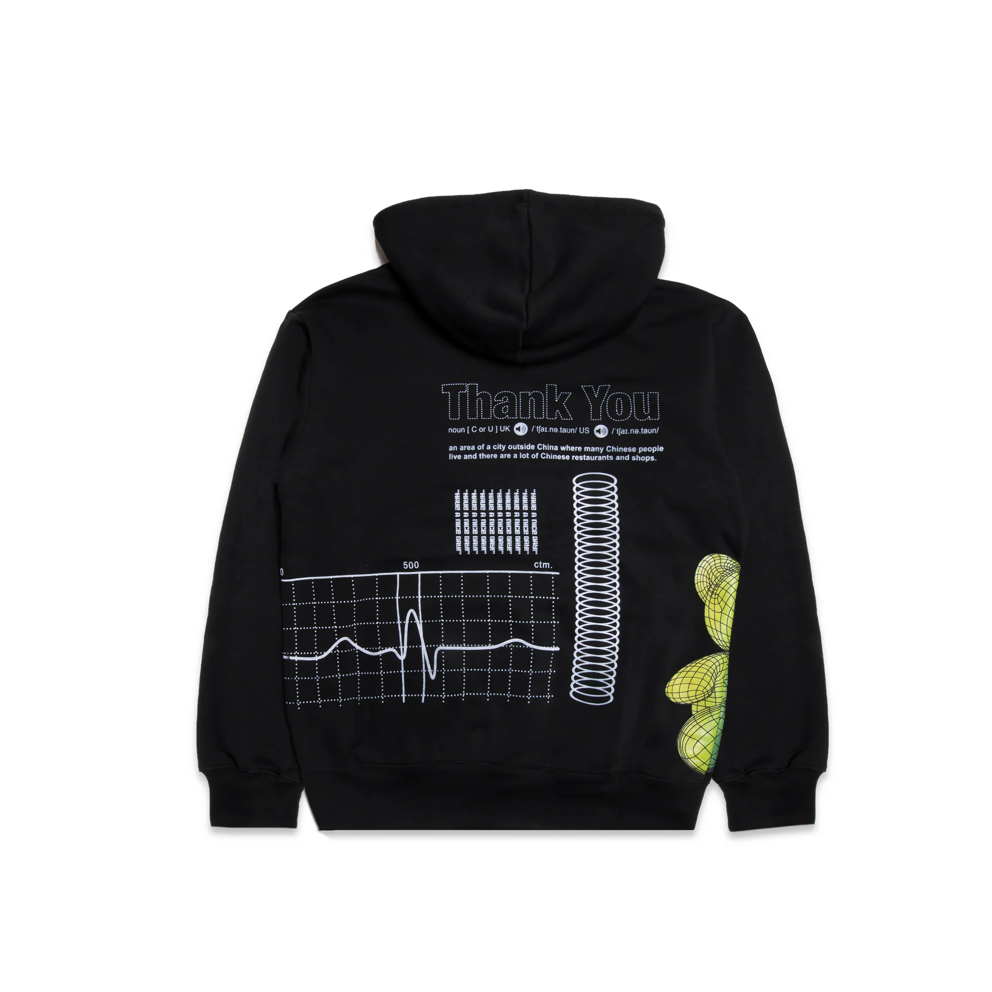 Chinatown Market Mens Teddy Bear Hoodie - Image 3