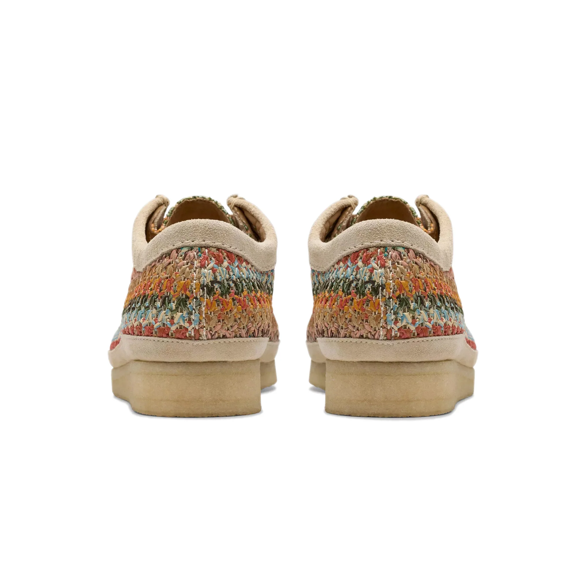 Clarks Mens Wallabee Raffia Somerset Shoes - Image 3