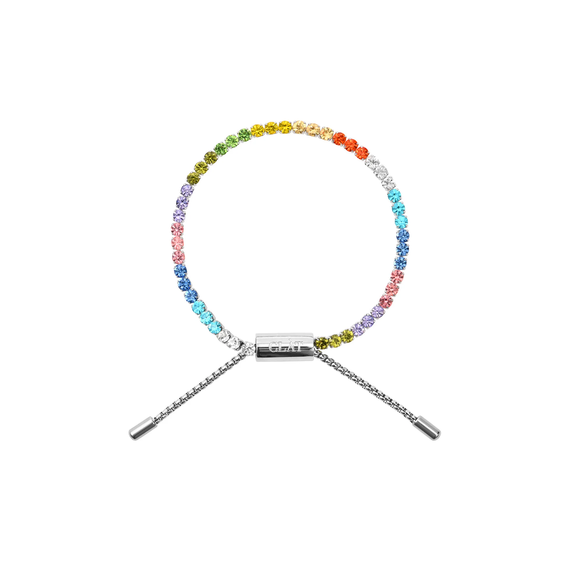 Clat Multi Color Tennis Bracelet