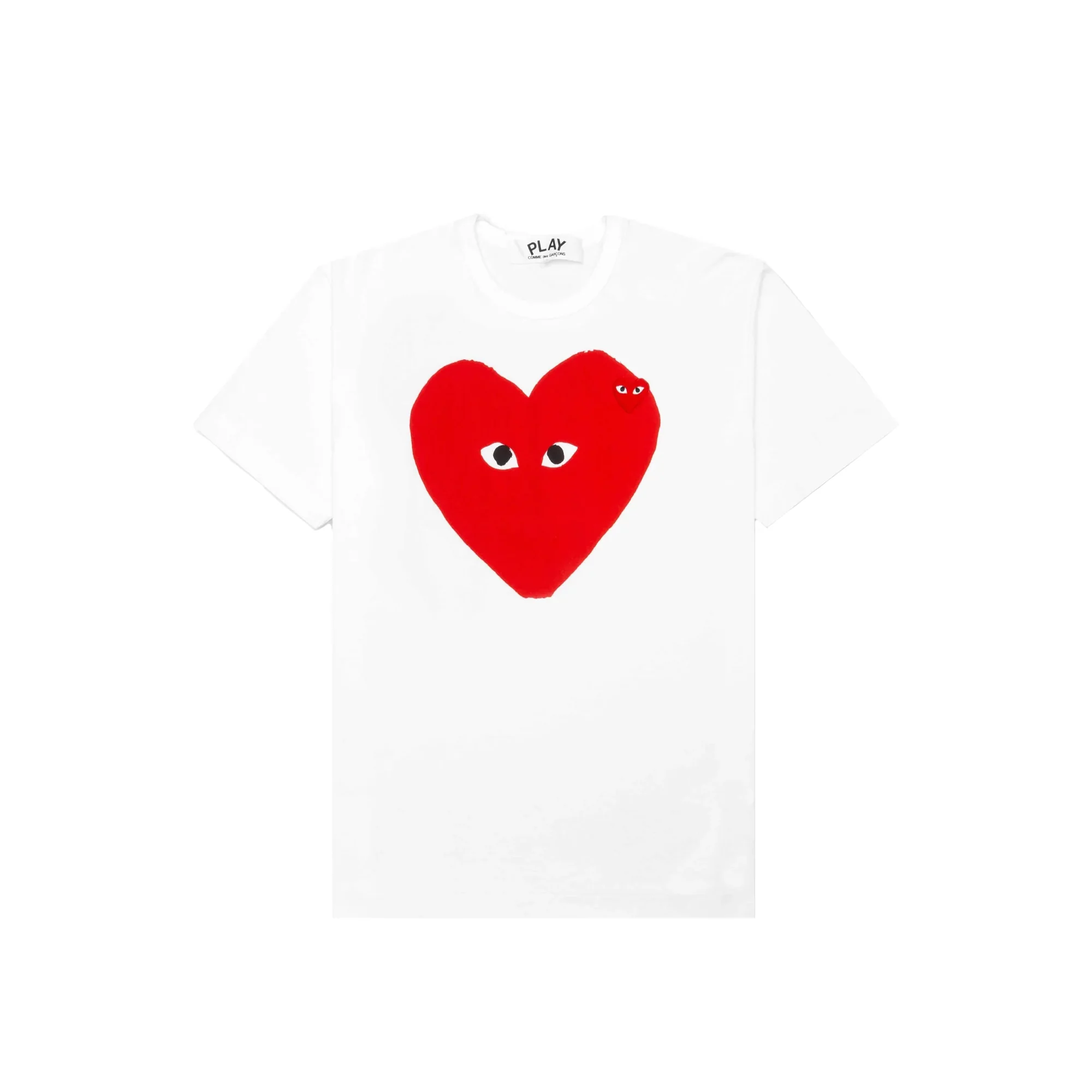 Comme des Garcons Play Mens Red Emblem Tee