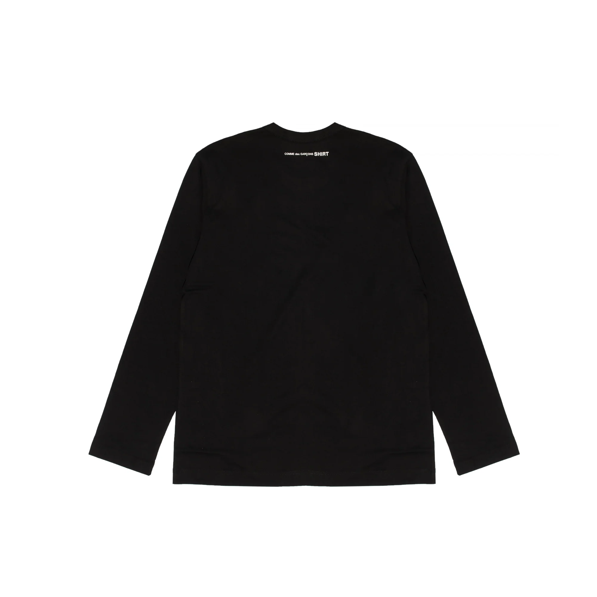 Comme Des Garcons Shirt Mens Back Print LS Tee Black - Image 2