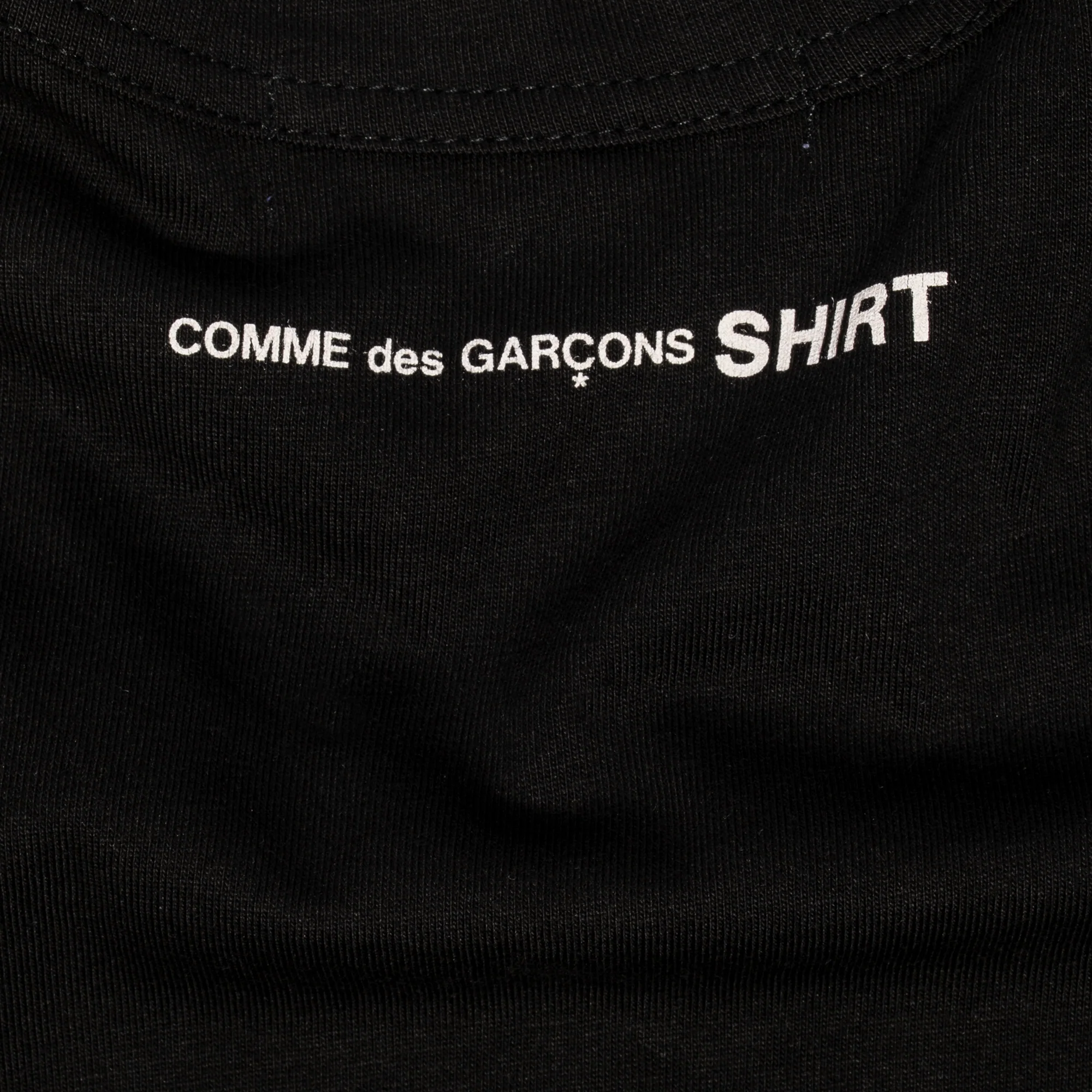 Comme Des Garcons Shirt Mens Back Print LS Tee Black - Image 4
