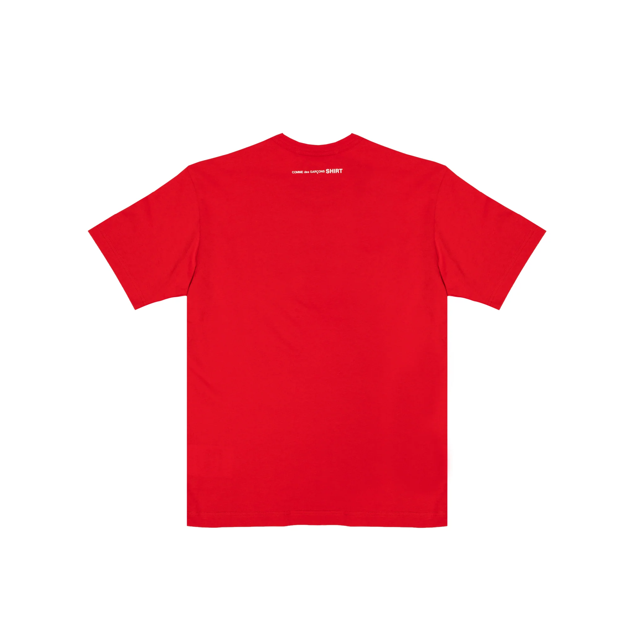 Comme Des Garcons Shirt Mens Back Print SS Tee Red - Image 2