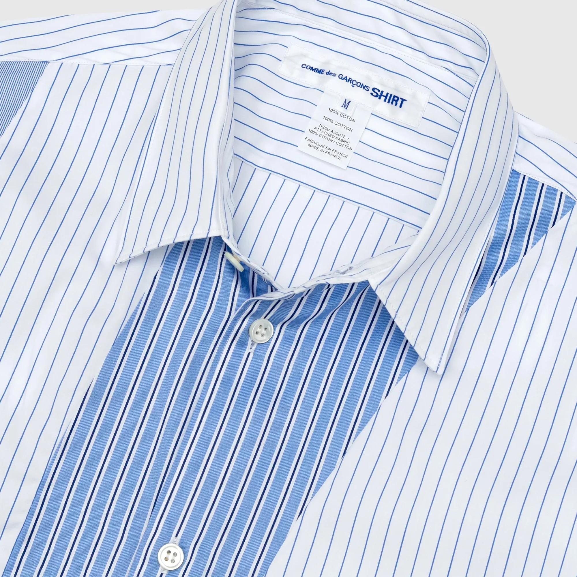 Comme des Garcons Shirt Mens Cotton Poplin Stripe Shirt - Image 3