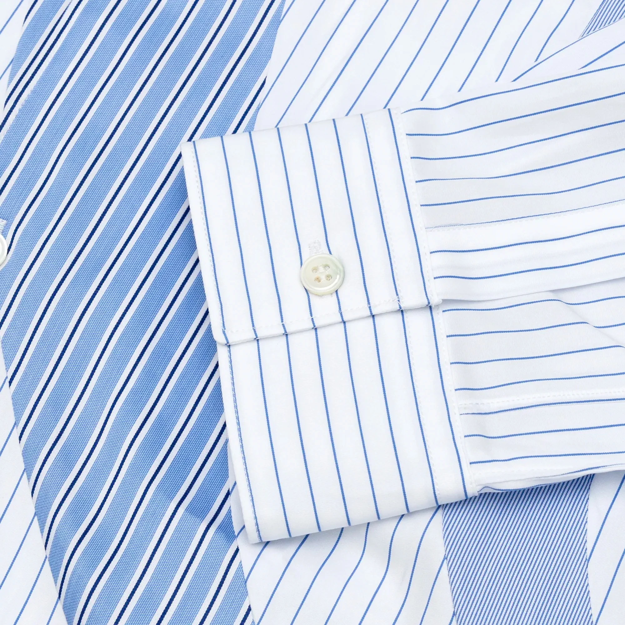 Comme des Garcons Shirt Mens Cotton Poplin Stripe Shirt - Image 4
