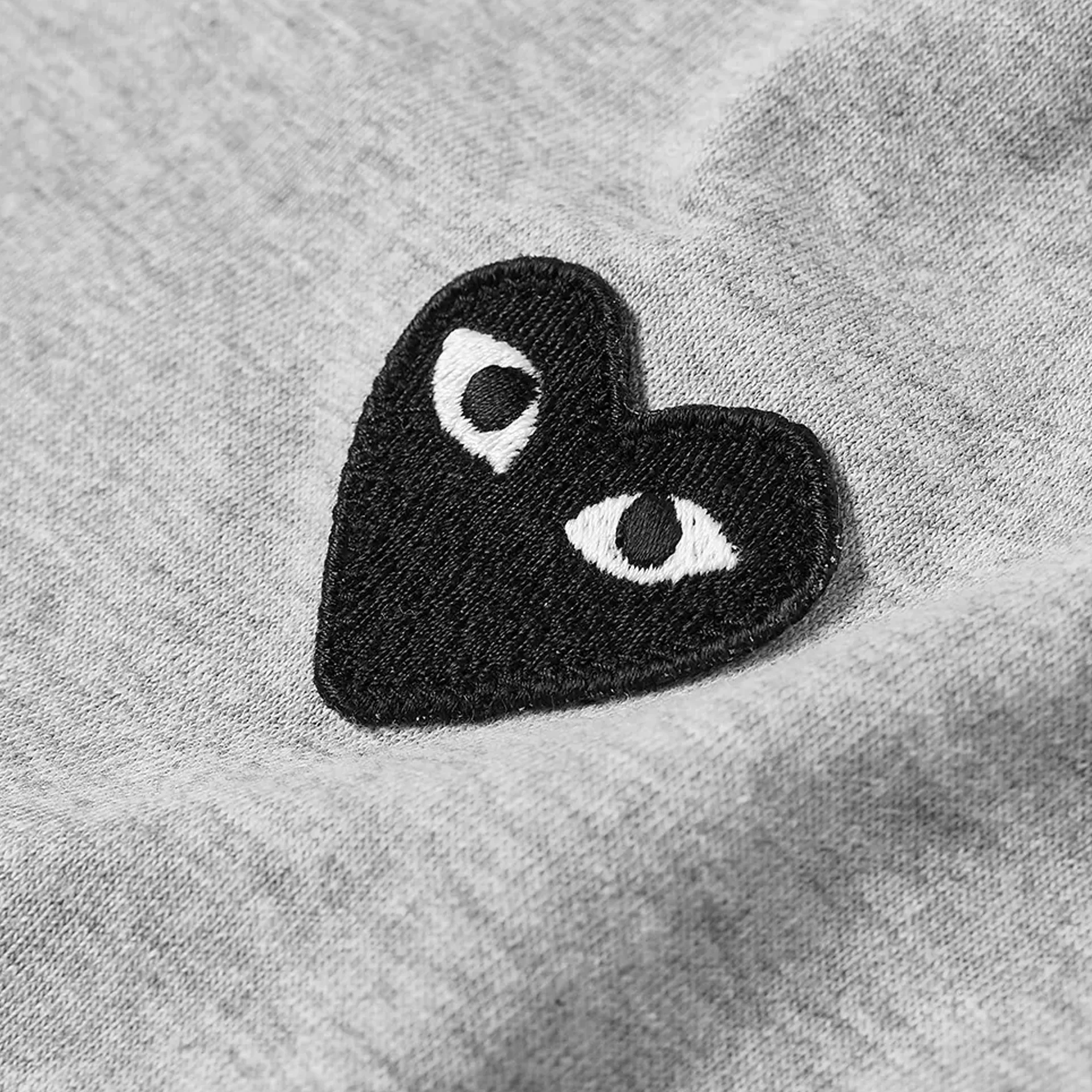 Comme des Garcons Play Mens Black Heart LS Tee - Image 2