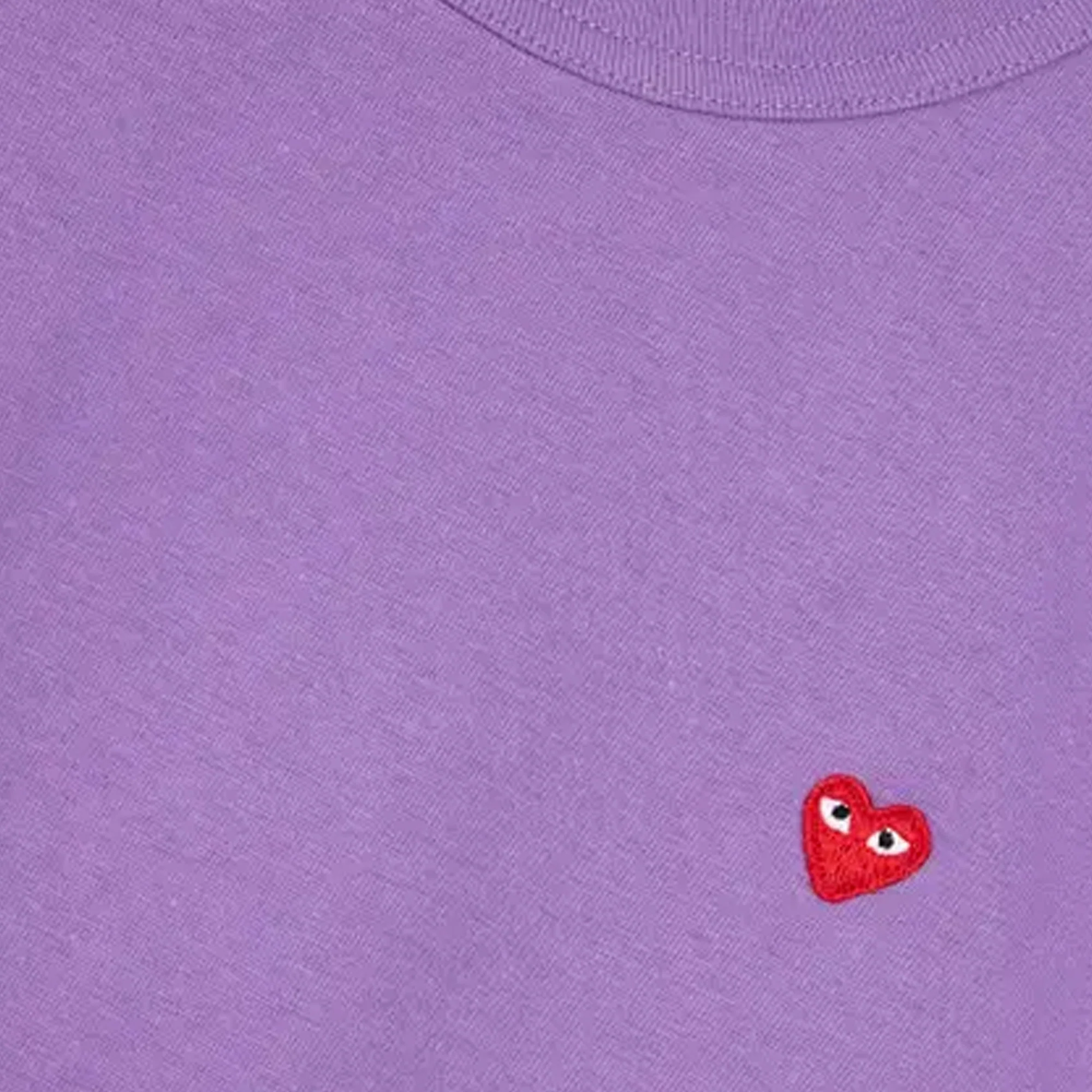 Comme des Garcons Play Mens Small Red Heart SS Tee - Image 2