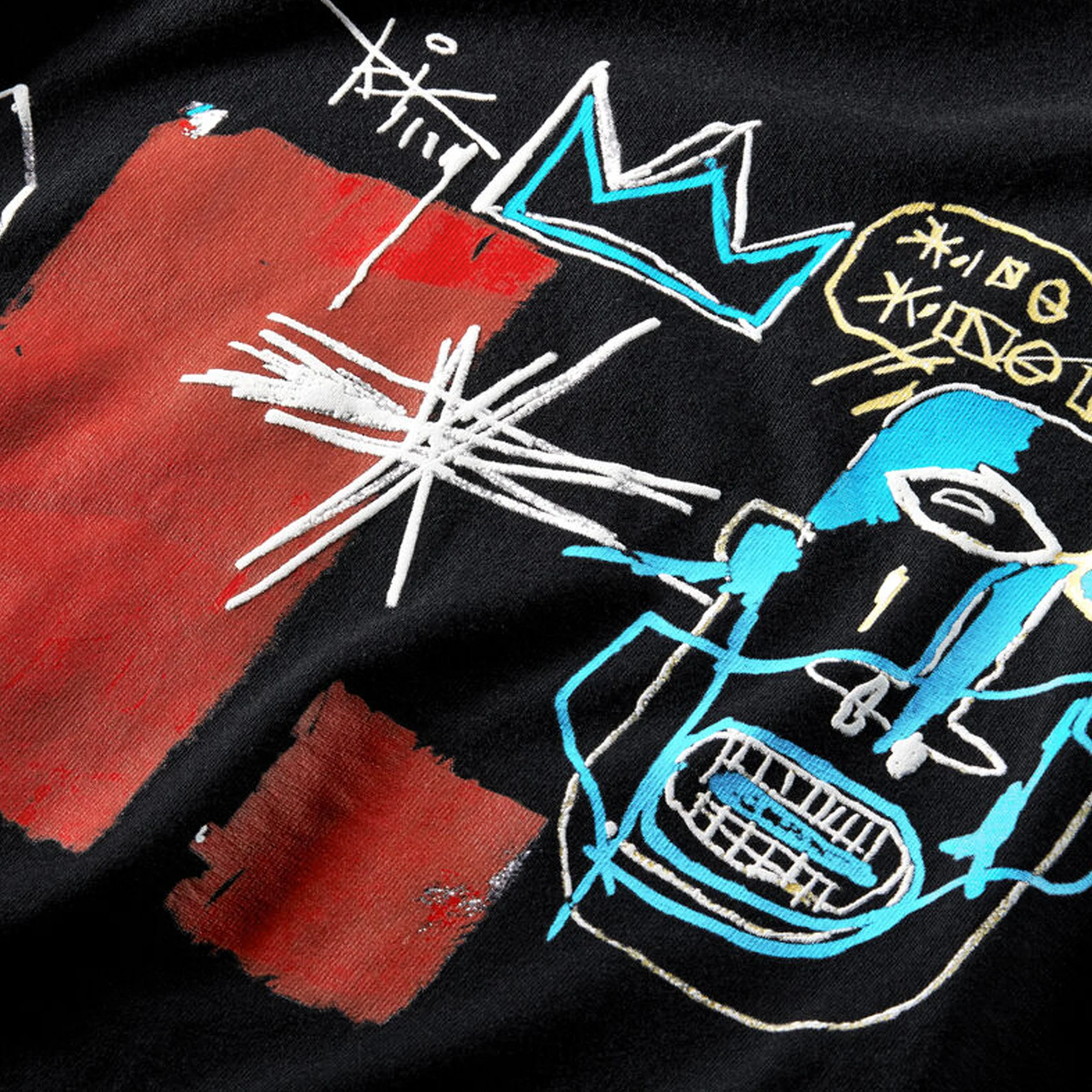 Converse Basquiat Elevated Graphic Tee 'Black' - Image 3