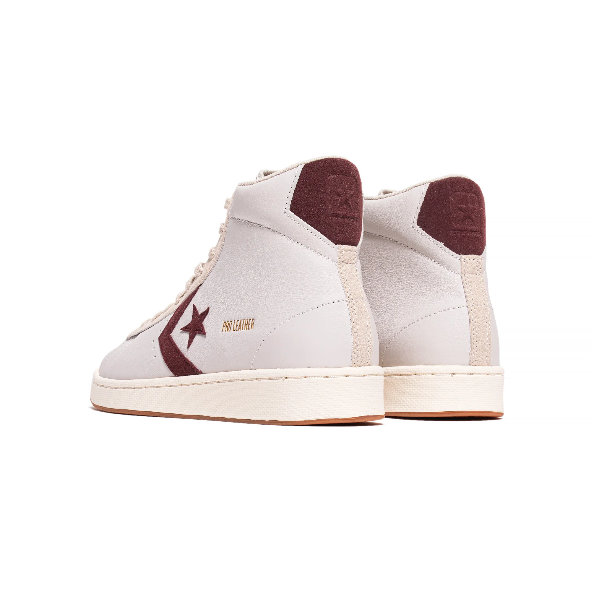Converse Mens Pro Leather Hi Shoes 'White' - Image 3