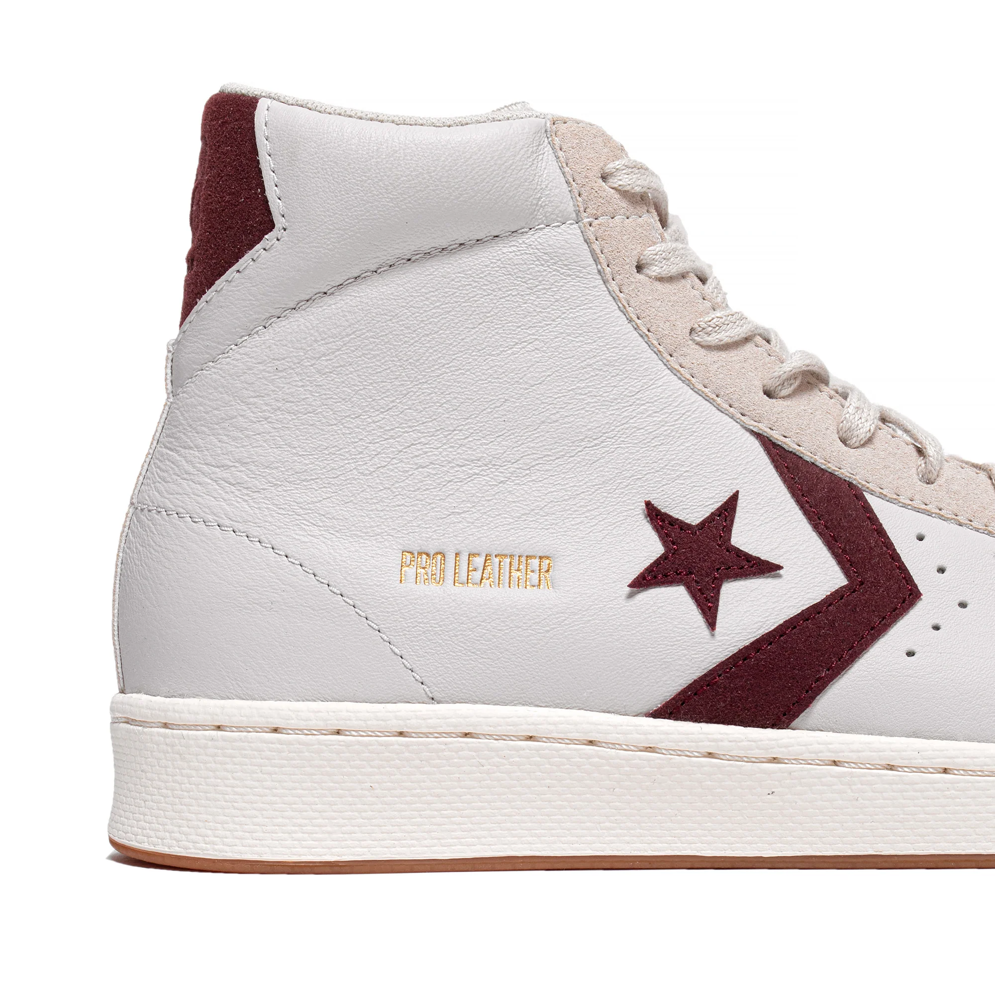 Converse Mens Pro Leather Hi Shoes 'White' - Image 4