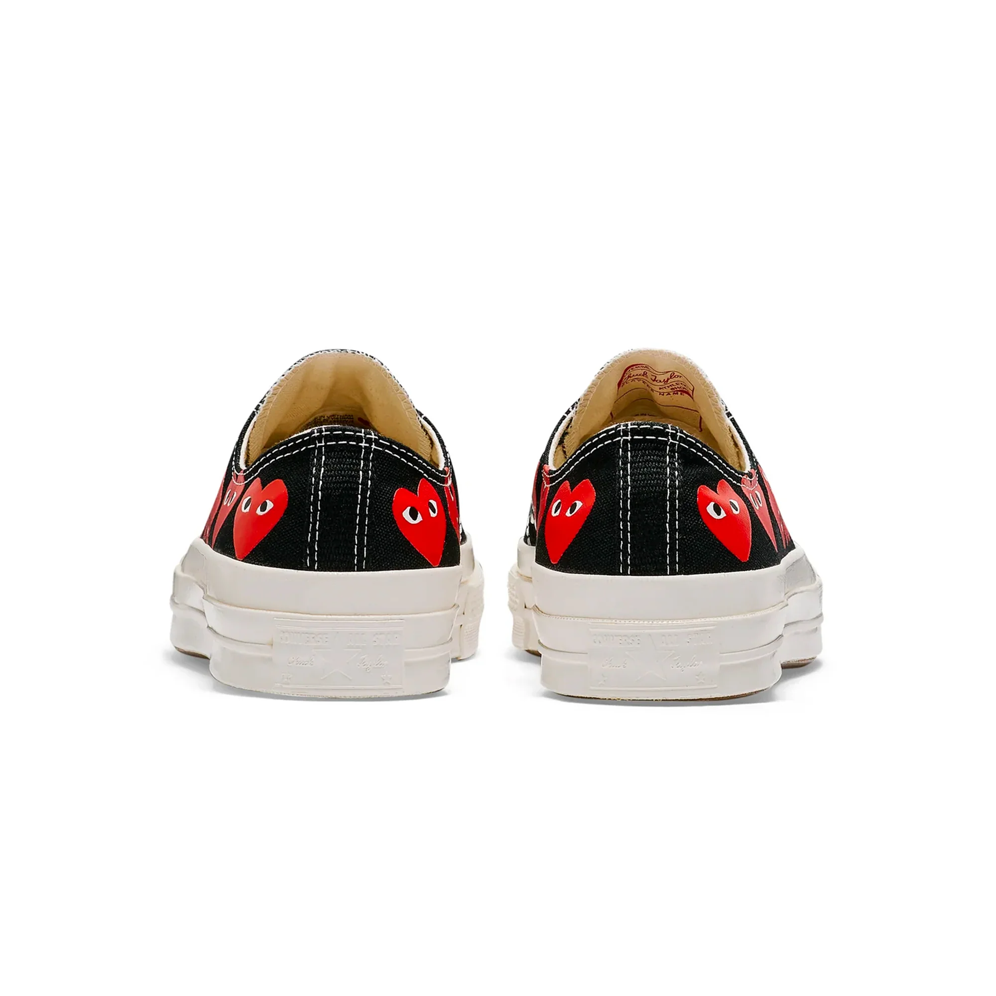 Comme des Garcons PLAY x Converse Chuck 70 Lo Multi Heart Shoes - Image 3