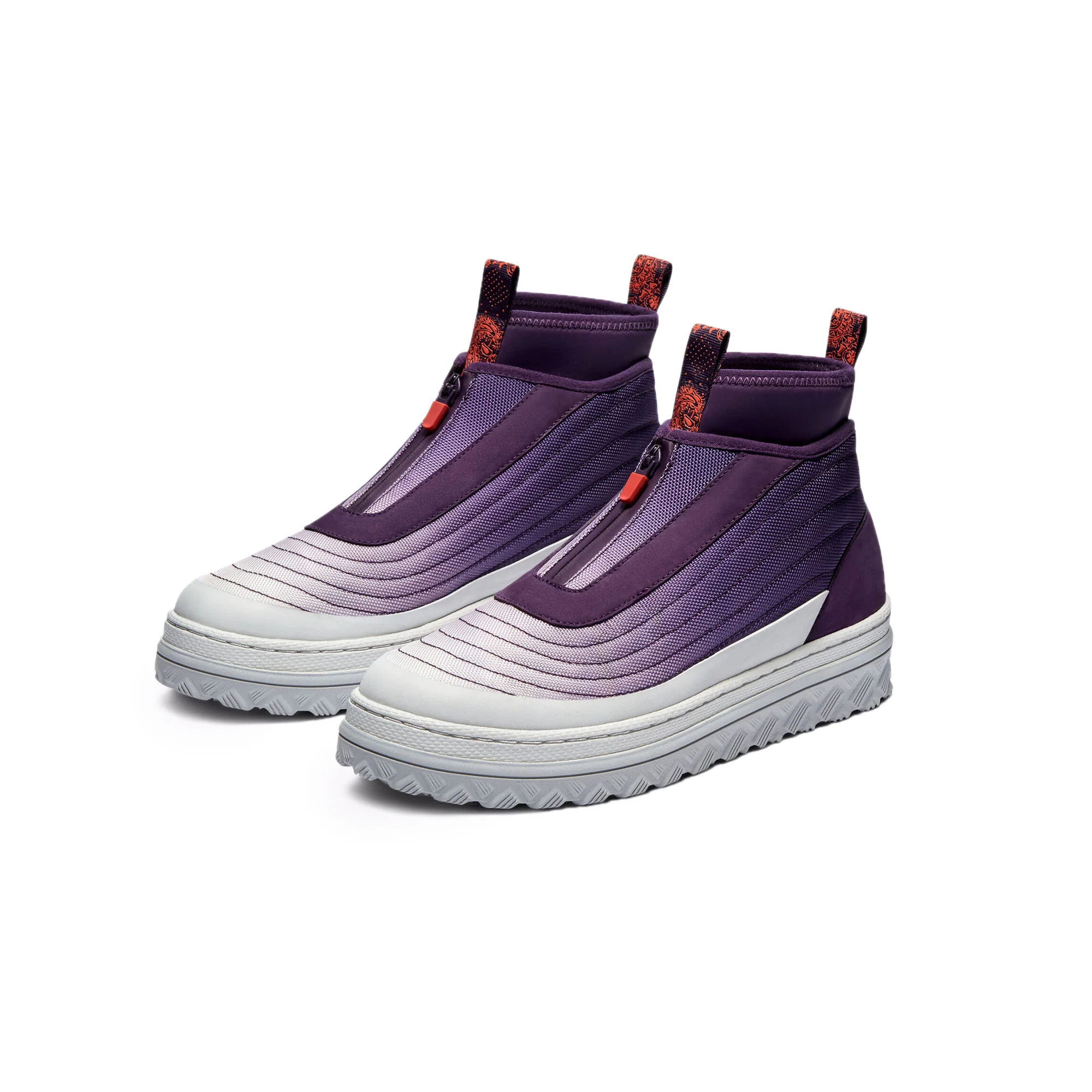 Converse Mens Pro Leather X2 Trek Hi Shoes 'Grape Royal' - Image 2