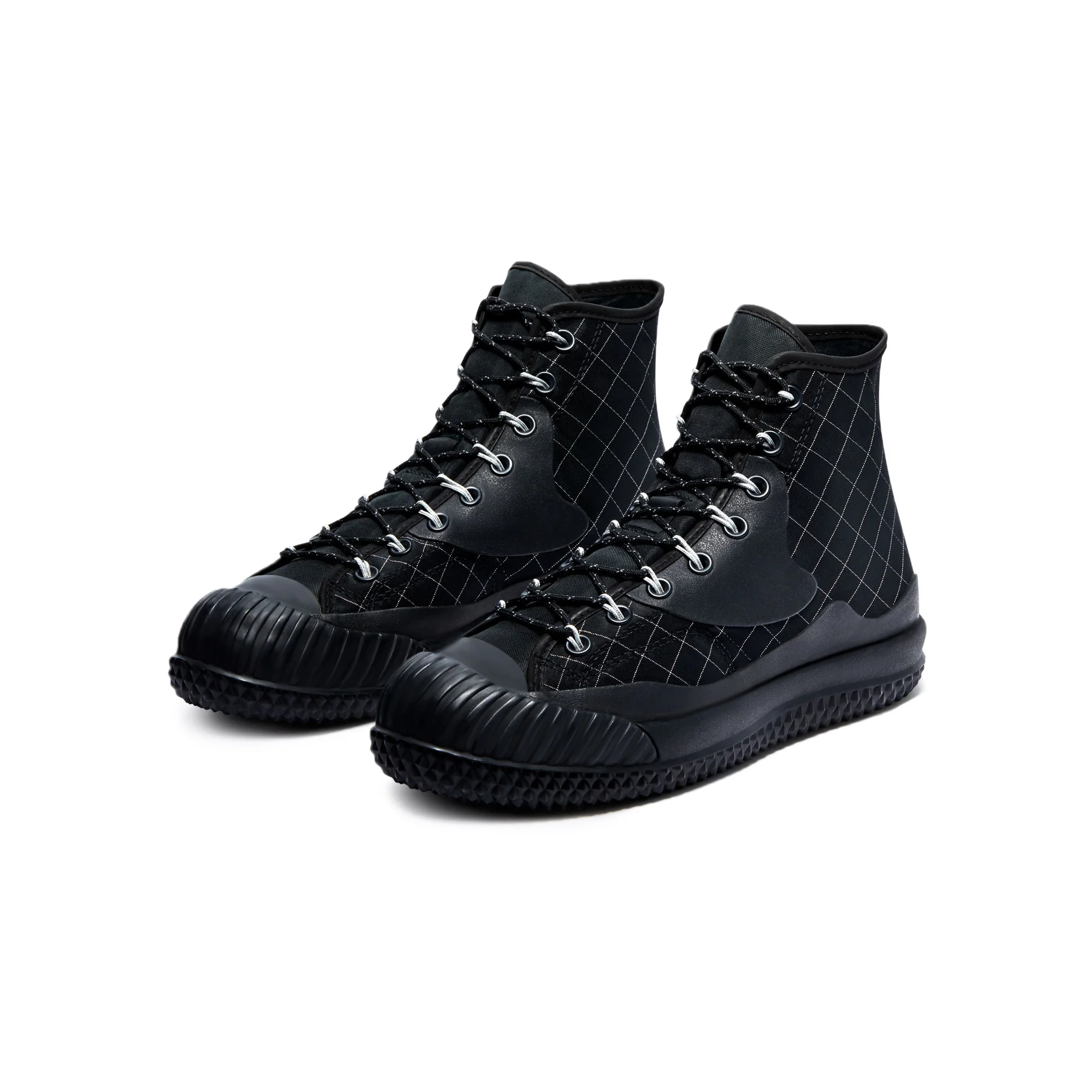 Converse Mens 'Black' Bosey MC HI Shoes - Image 2