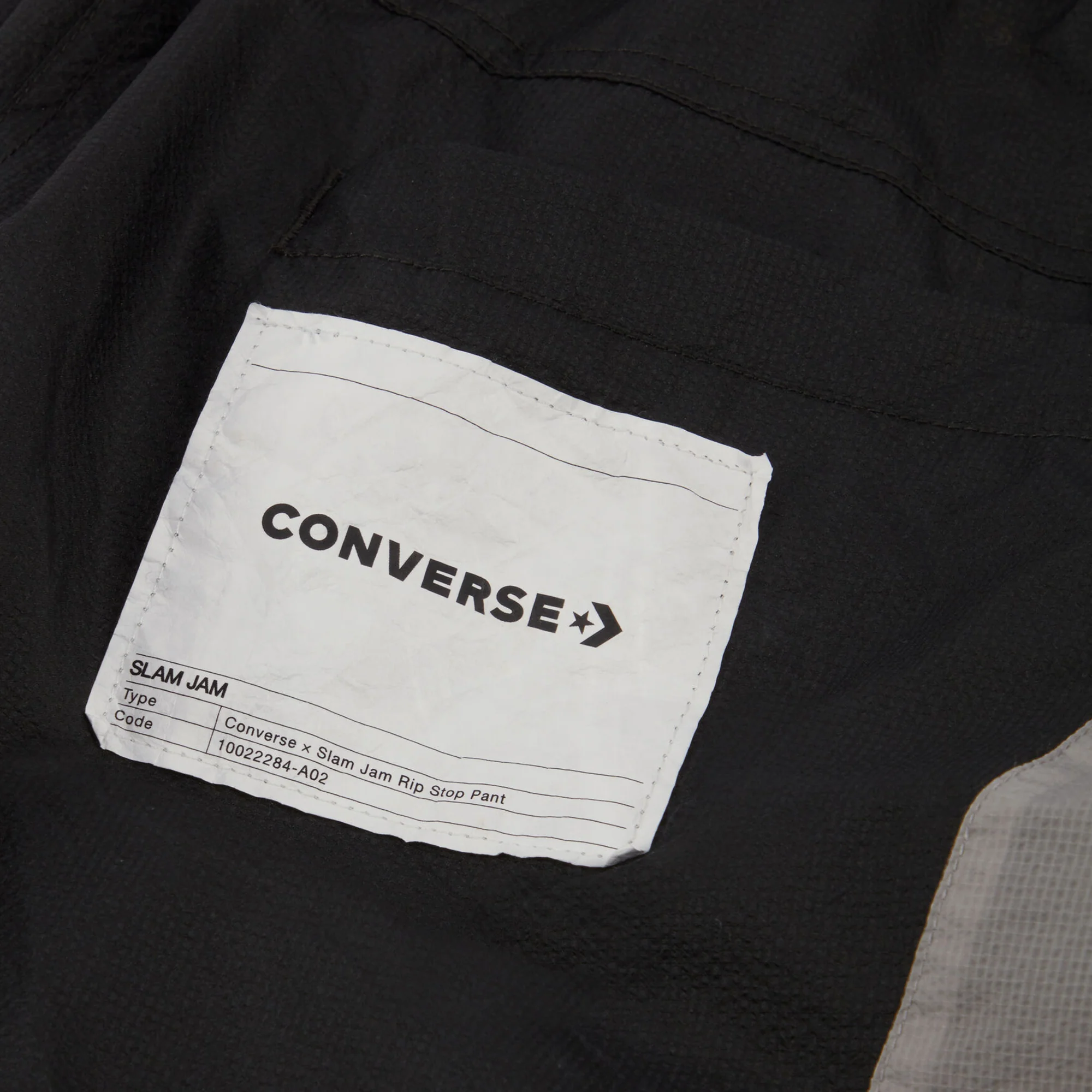 Converse x Slam Jam 'Black' Rip Stop Pants - Image 4