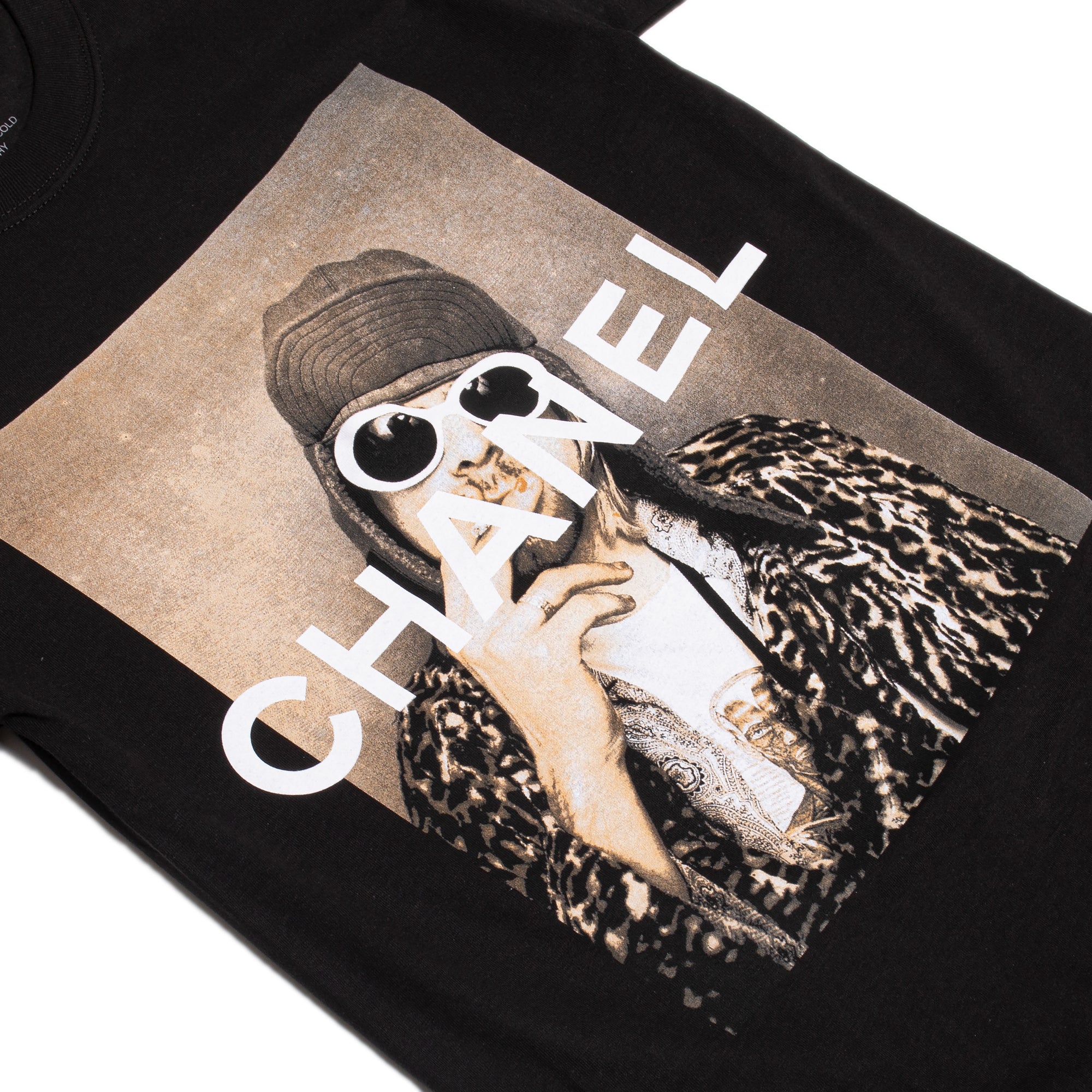 White Lightning Mens Chanelcobain T-Shirt 'Black' - Image 2