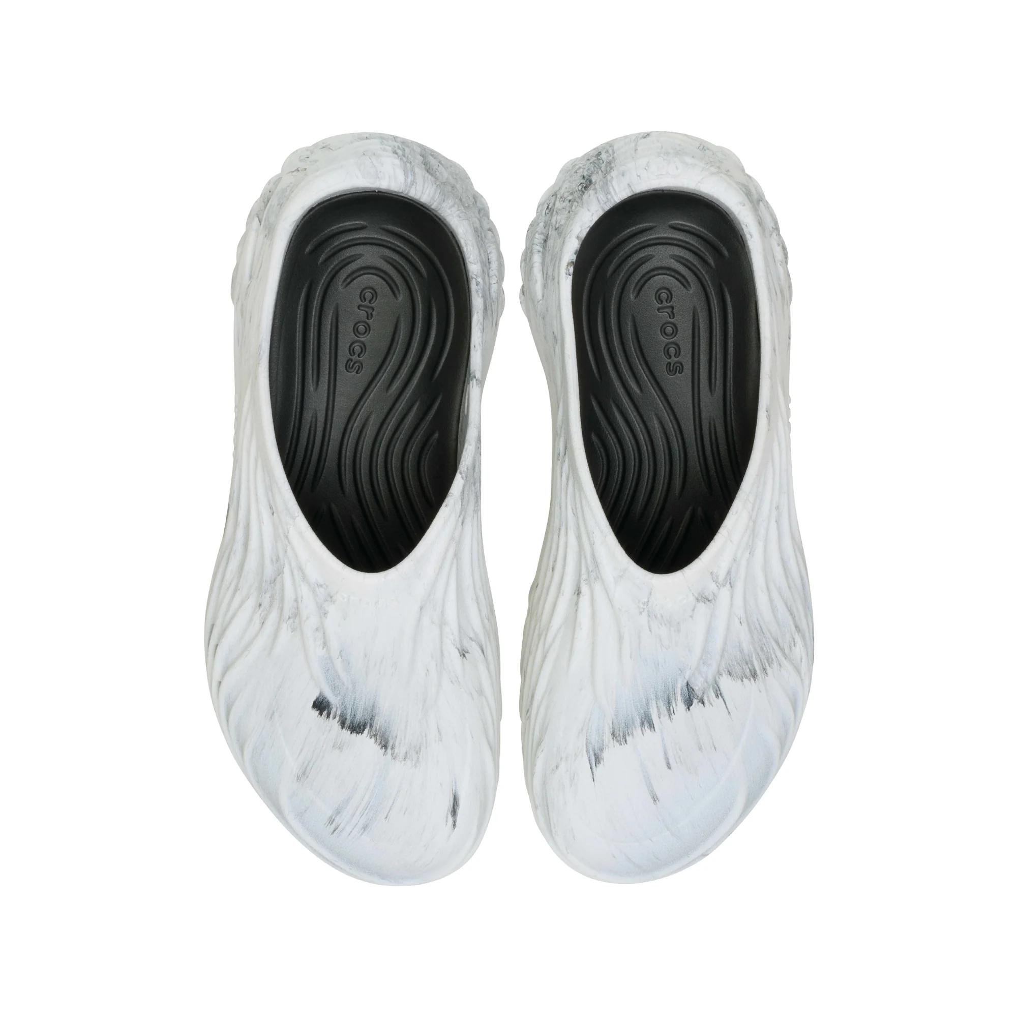 Crocs Mens Echo Watercolor Marbled Wave Shoes - Image 2