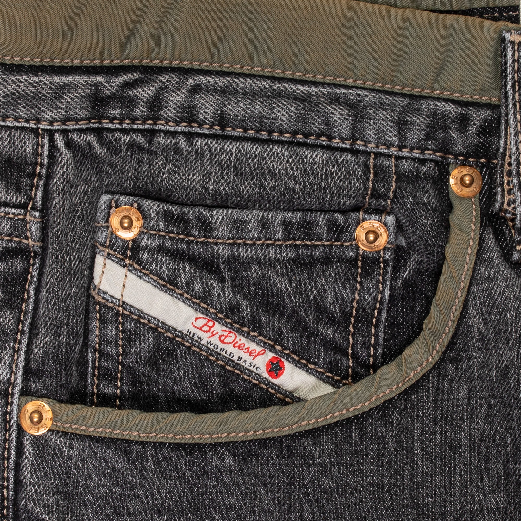 Diesel 'Black/Denim' L.32 Trousers - Image 3