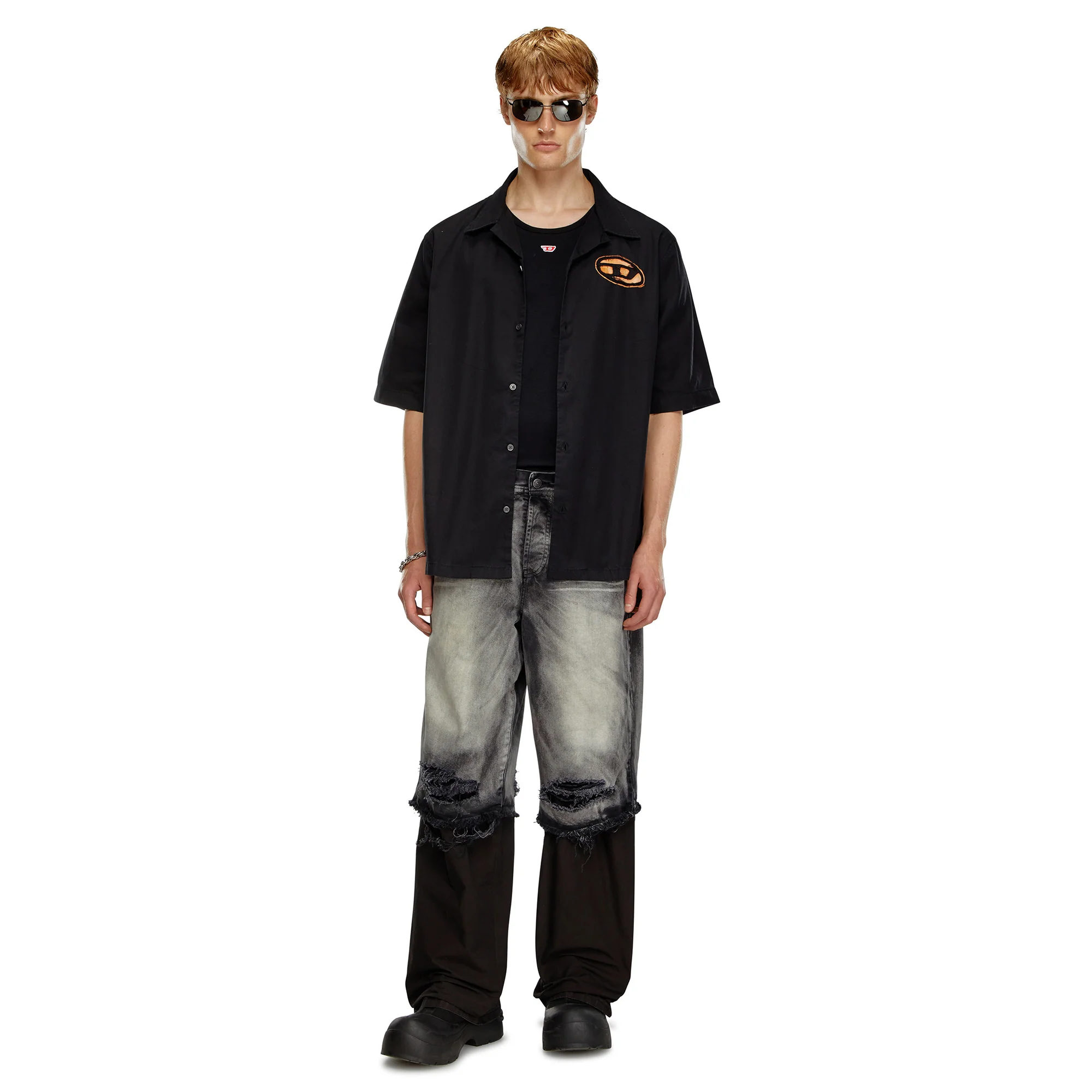 Diesel Mens S-Stan Bleach Shirt - Image 4