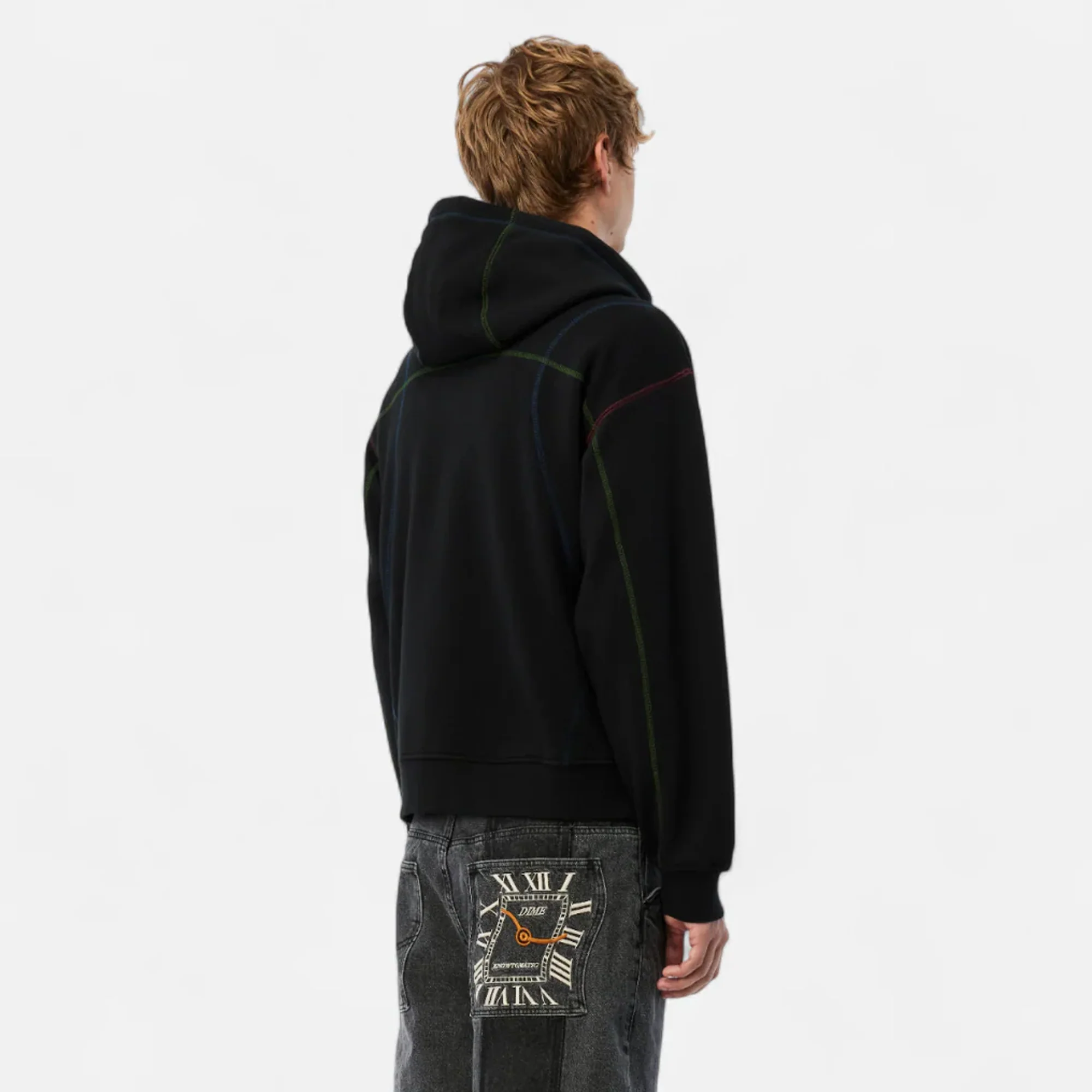 Dime Mens Court Zip Hoodie - Image 3