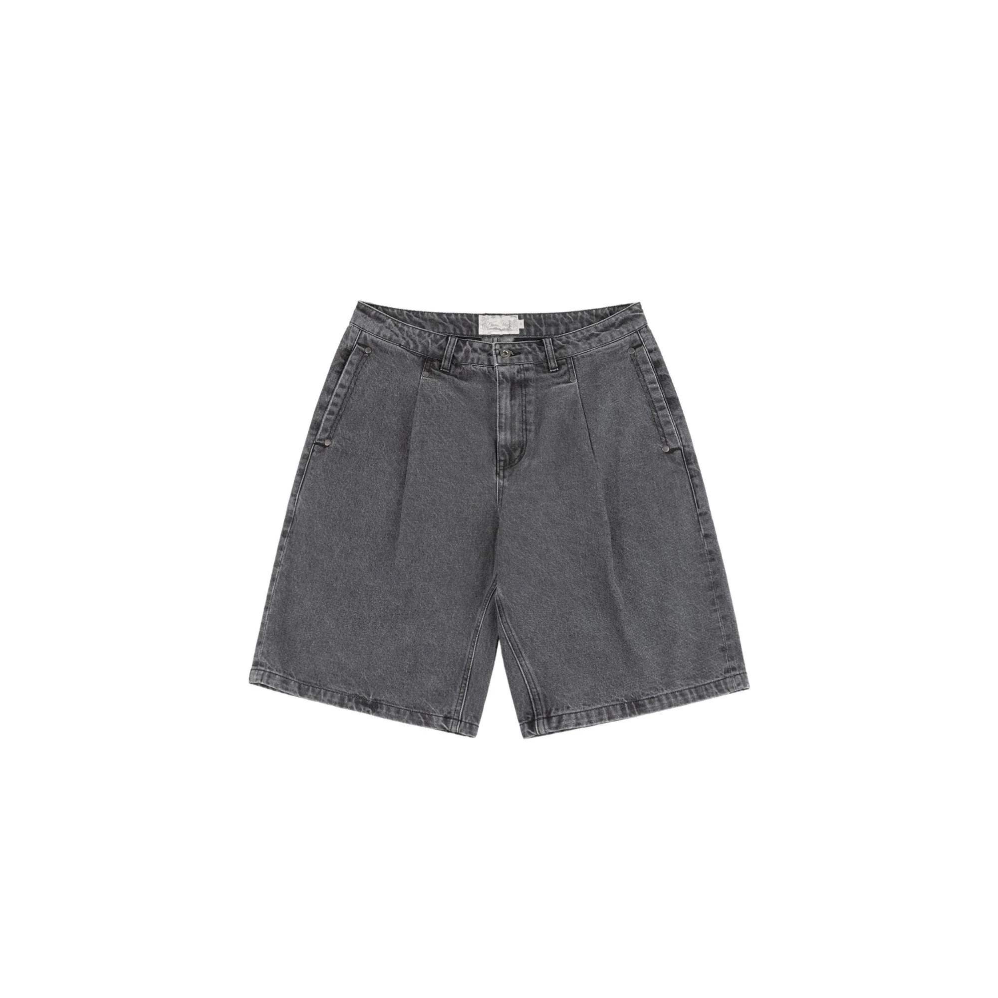 Dime Mens Pleated Denim Shorts