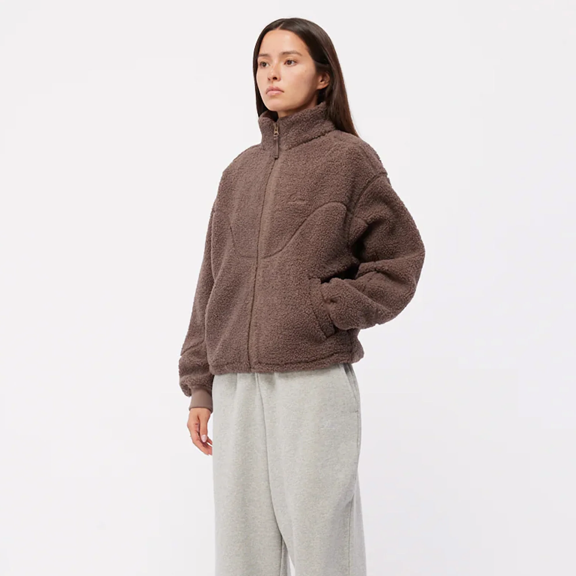 Dime Mens Polar Fleece Sherpa Zip Up - Image 2