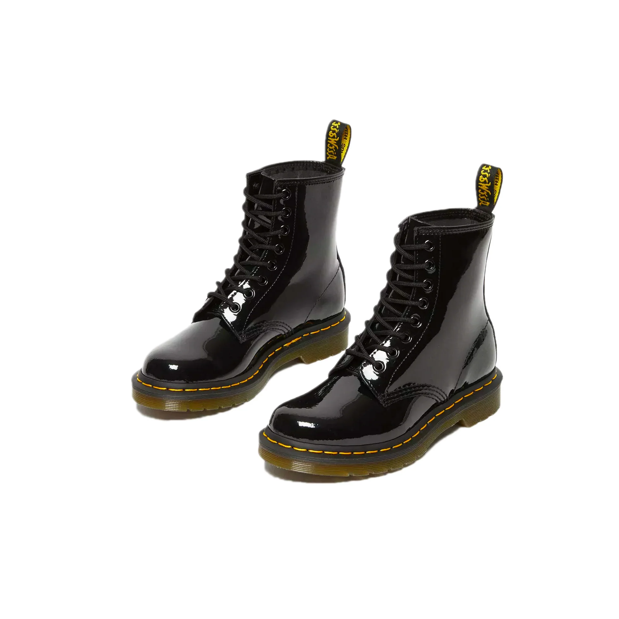 Dr. Martens Womens 1460 Patent Lamper Shoes - Image 2