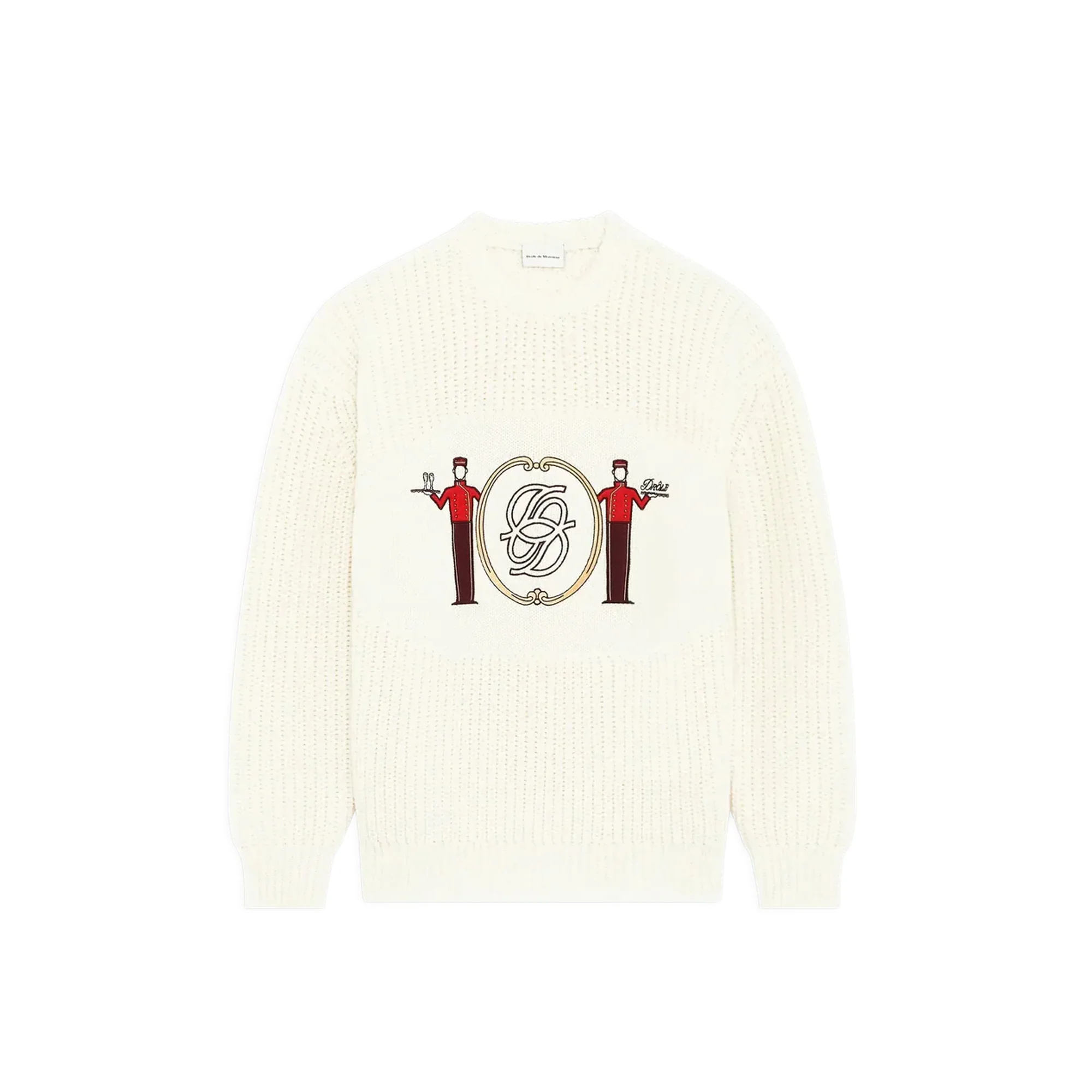 Drole De Monsieur Mens La Maille Jacquard Groom Sweatshirt