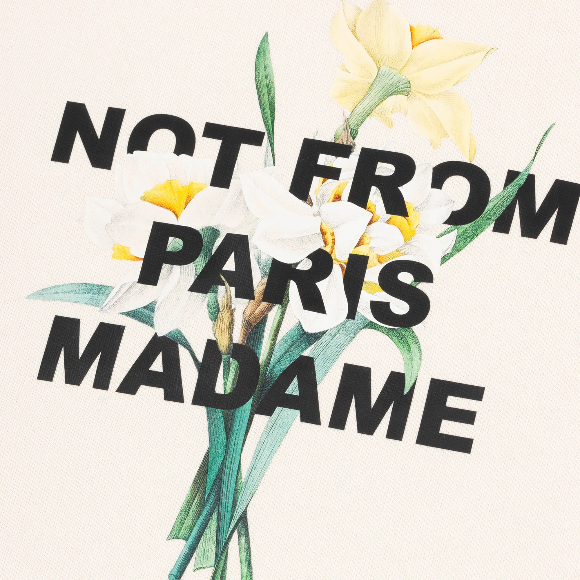 Drole De Monsieur Mens Le Sweatshirt Slogan Fleur - Image 2